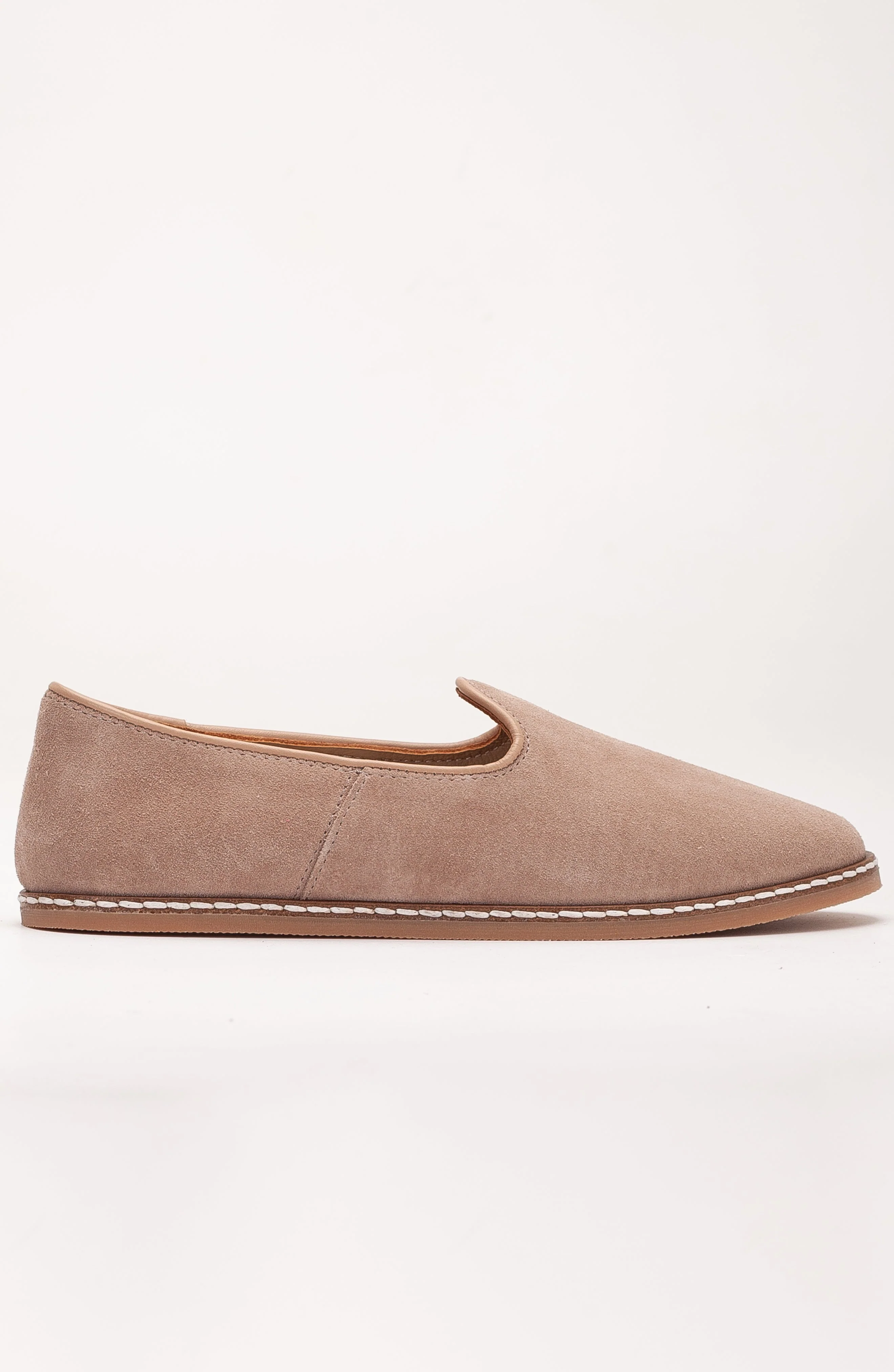 Istanbul - Beige Suede Leather Slip On (Women) - Image 2