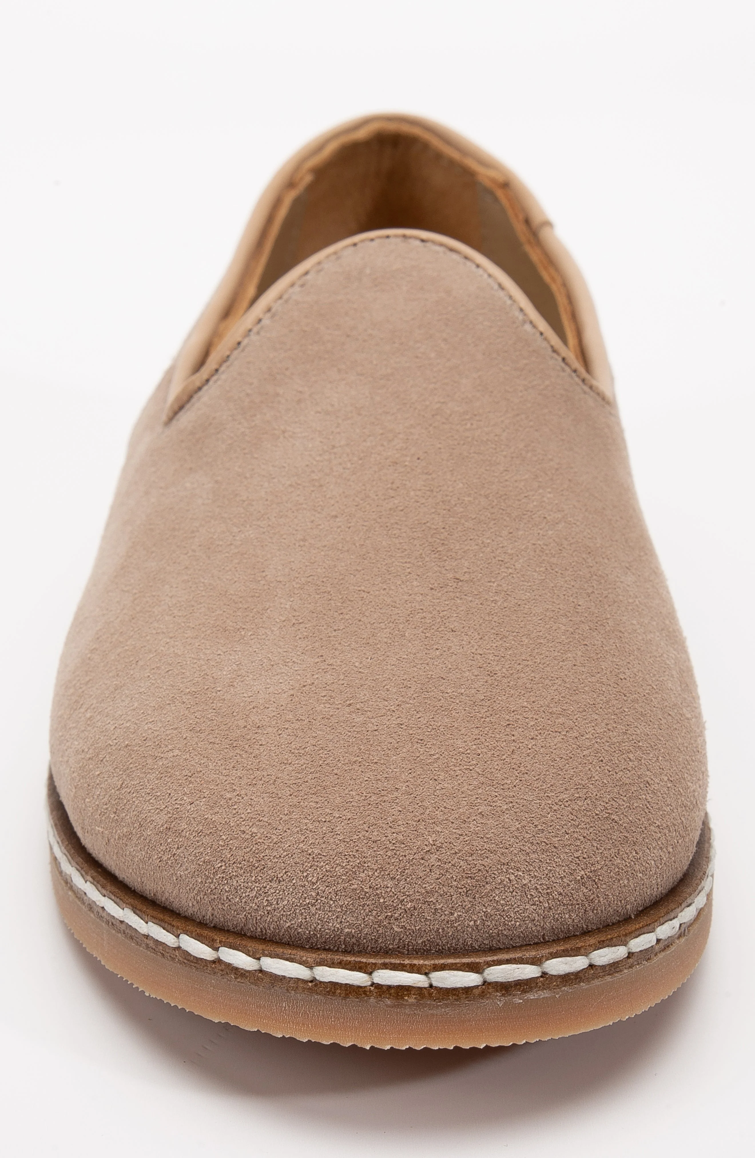 Istanbul - Beige Suede Leather Slip On (Women) - Image 6