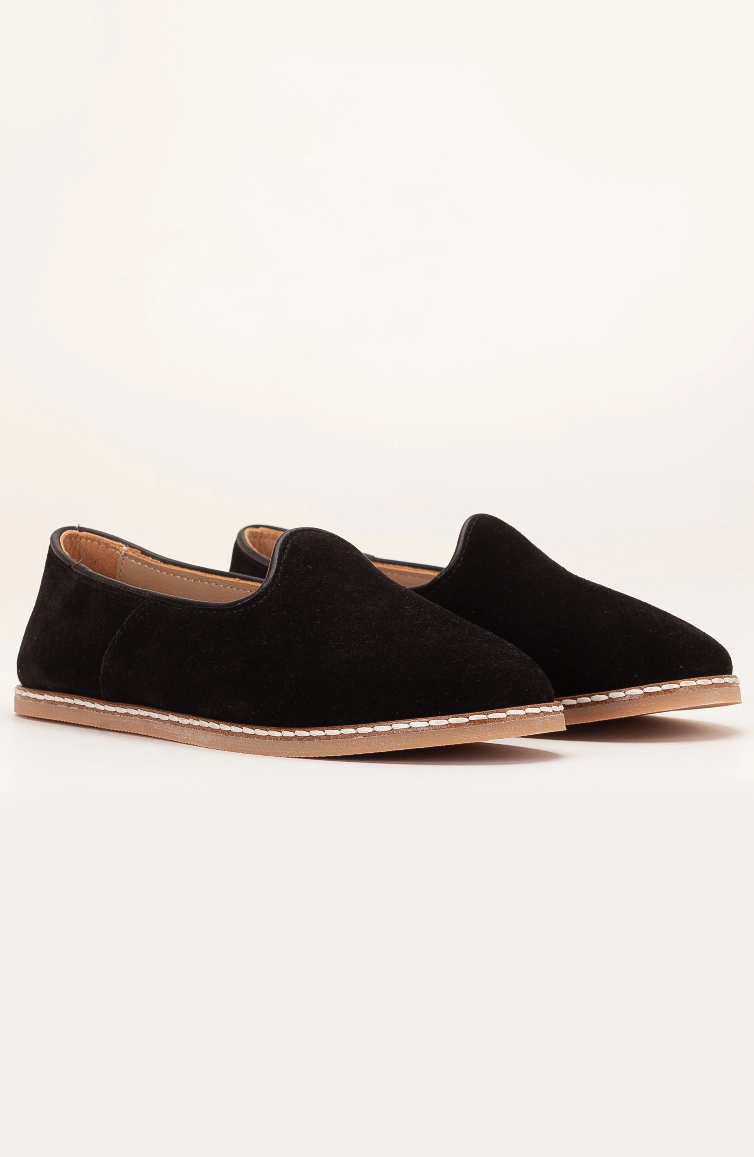Istanbul - Black Suede Leather Slip On (Women) - Image 3