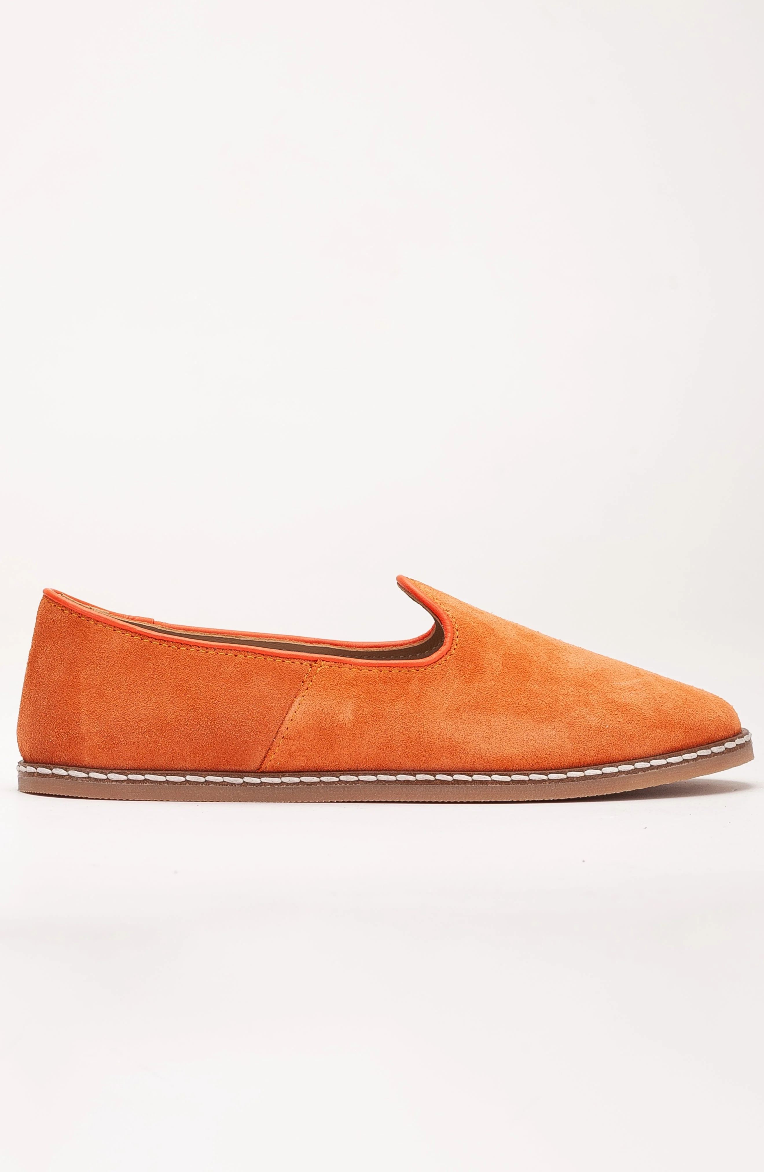 Istanbul - Orange Suede Leather Slip On (Women) - Image 2