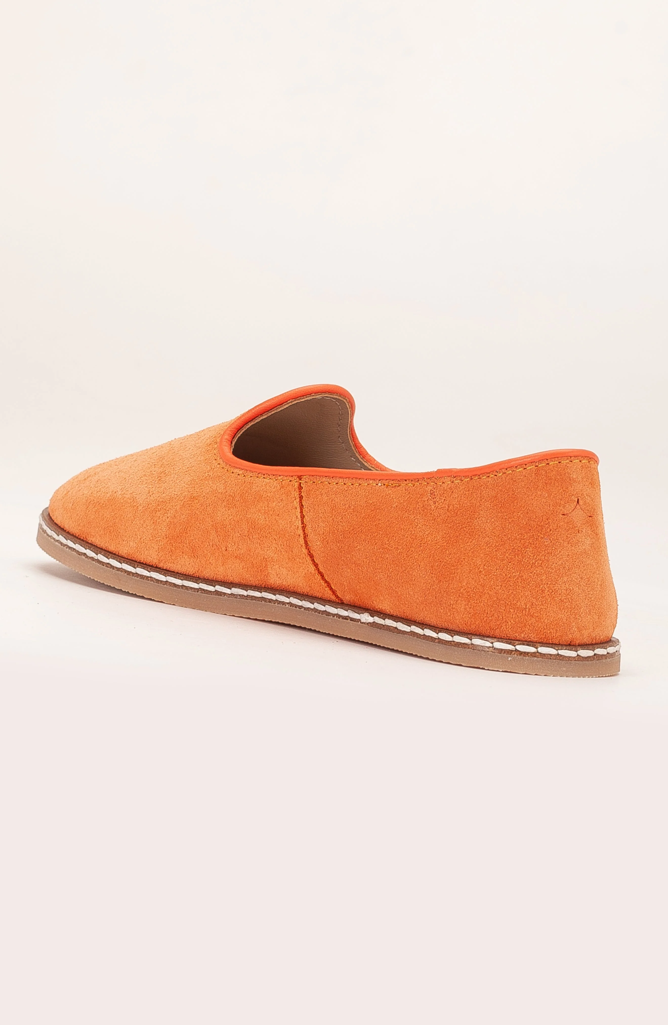 Istanbul - Orange Suede Leather Slip On (Women) - Image 4