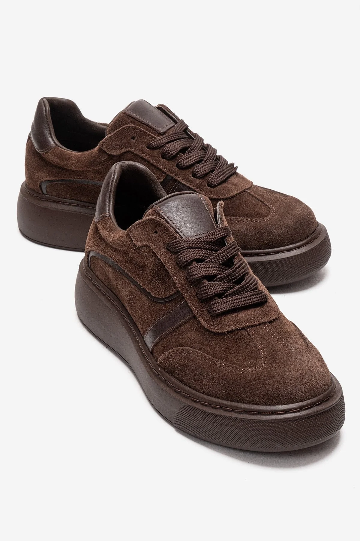 IVARA - Brown Suede Genuine Leather Everyday Sneaker (Women)