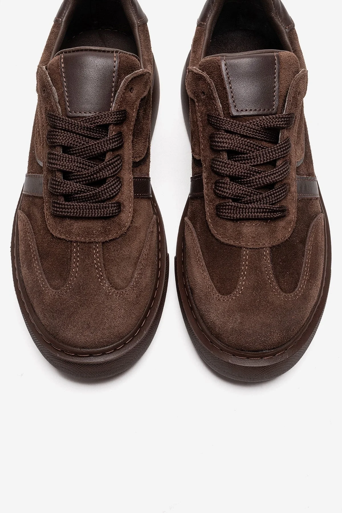 IVARA - Brown Suede Genuine Leather Everyday Sneaker (Women) - Image 2
