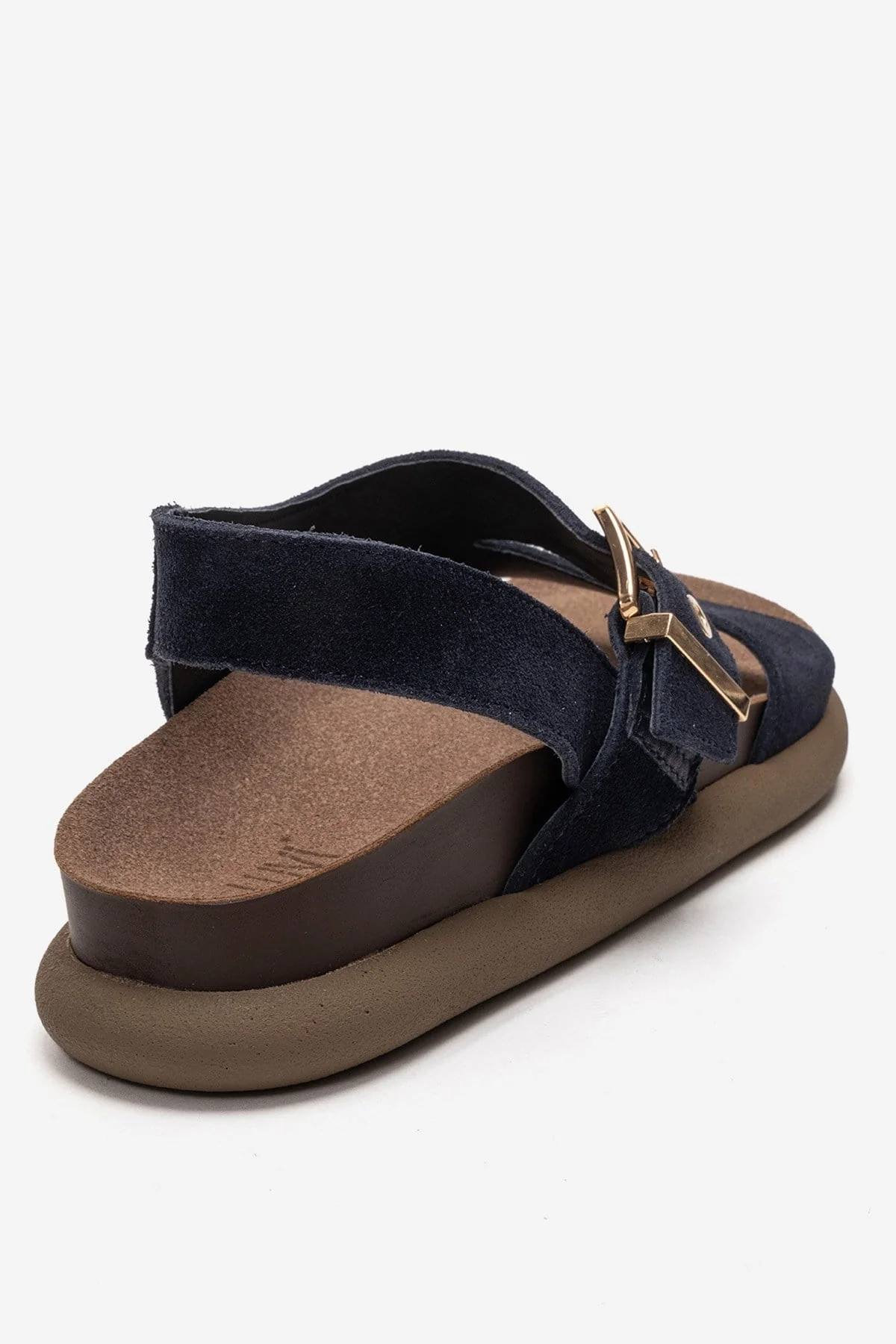 Jalven - Navy Genuine Suede Leather Sandal (Women) - Image 5