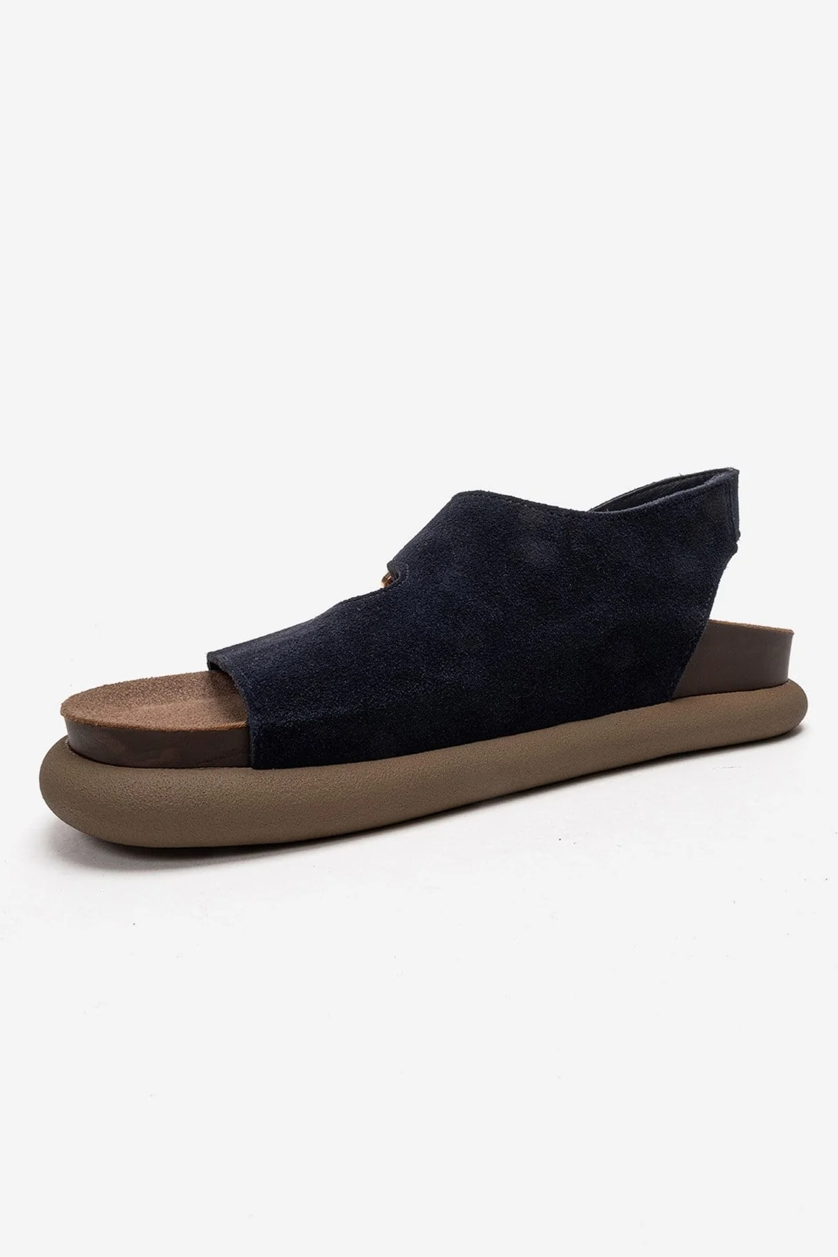Jalven - Navy Genuine Suede Leather Sandal (Women) - Image 6