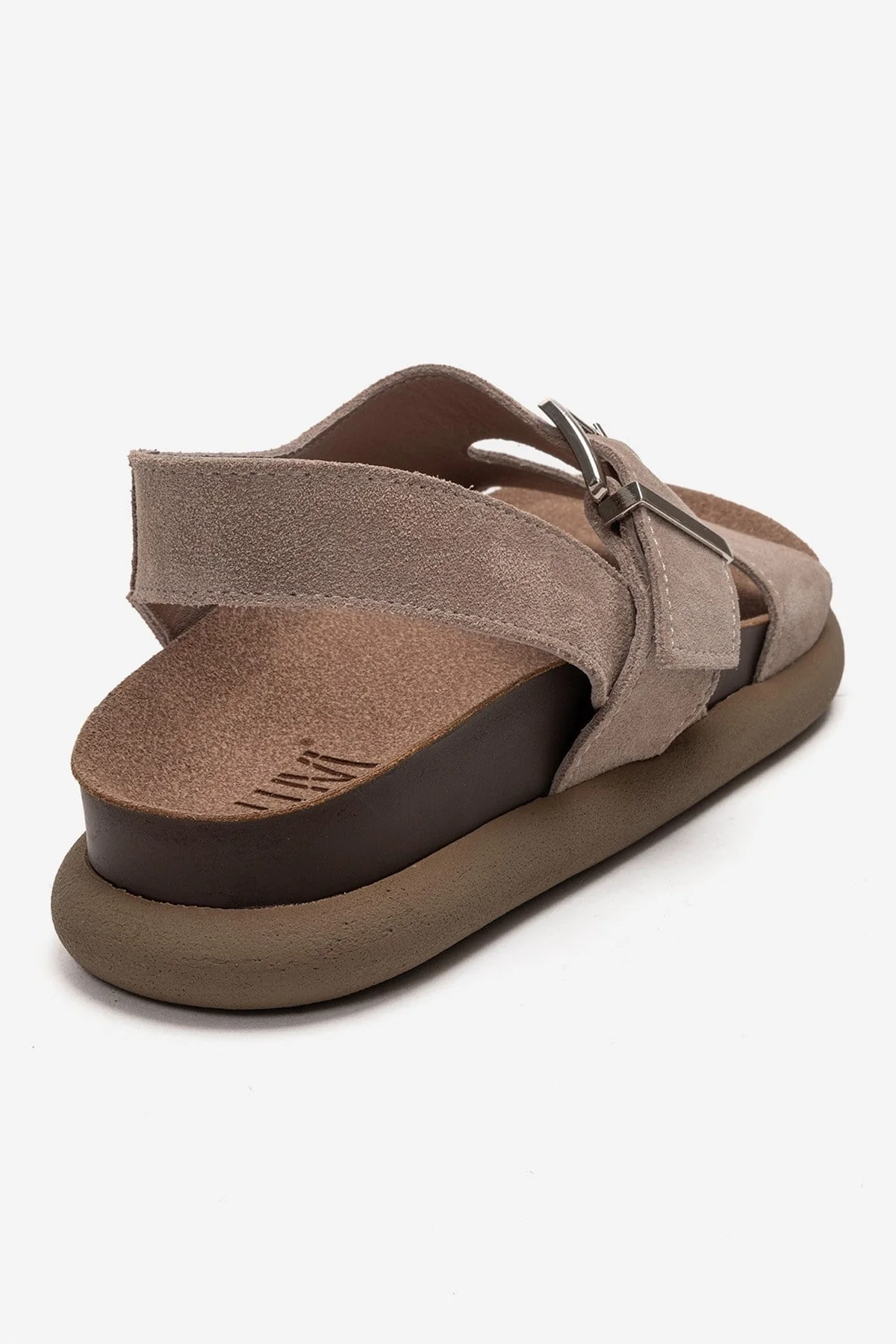 JALVEN - Taupe Genuine Leather Sandal (Women) - Image 5