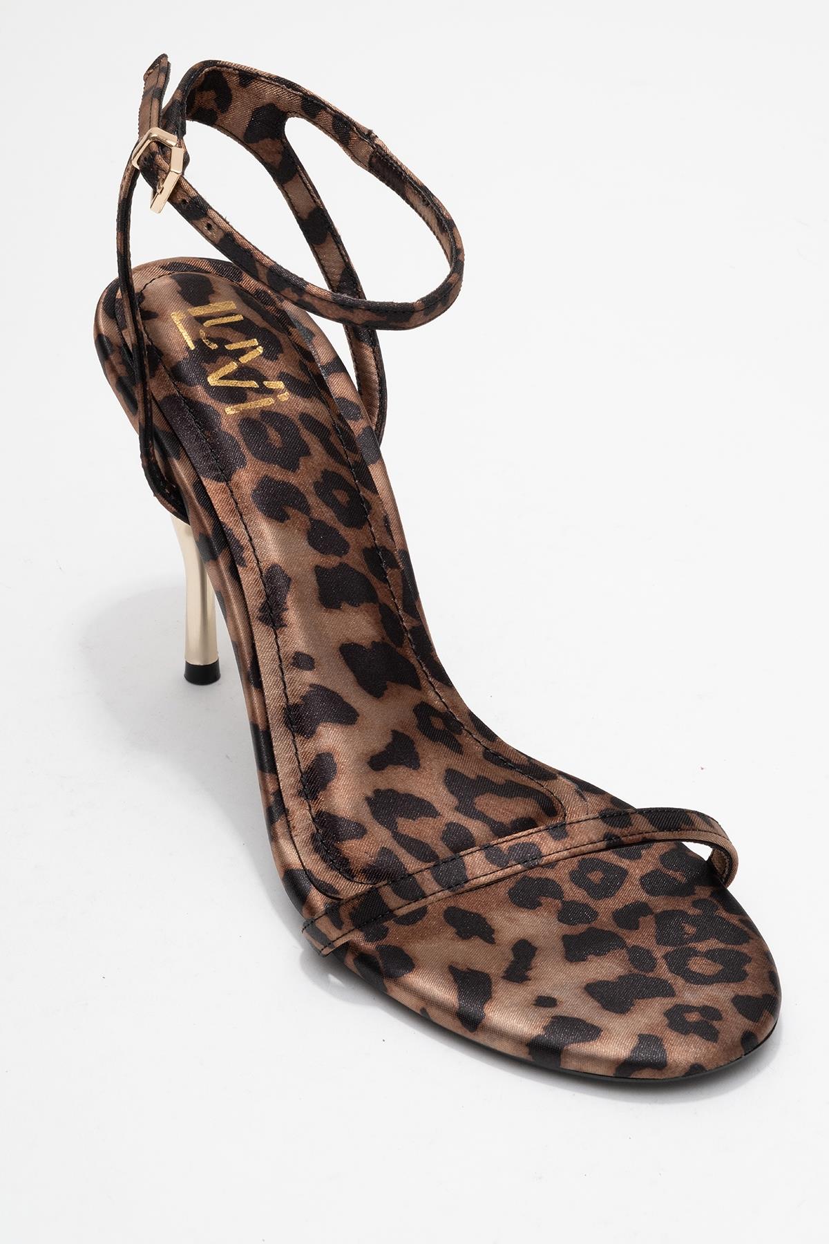 Jasmin - Black/Yellow Patterned Single-Band Stiletto Heel Shoe (Women) - Image 3