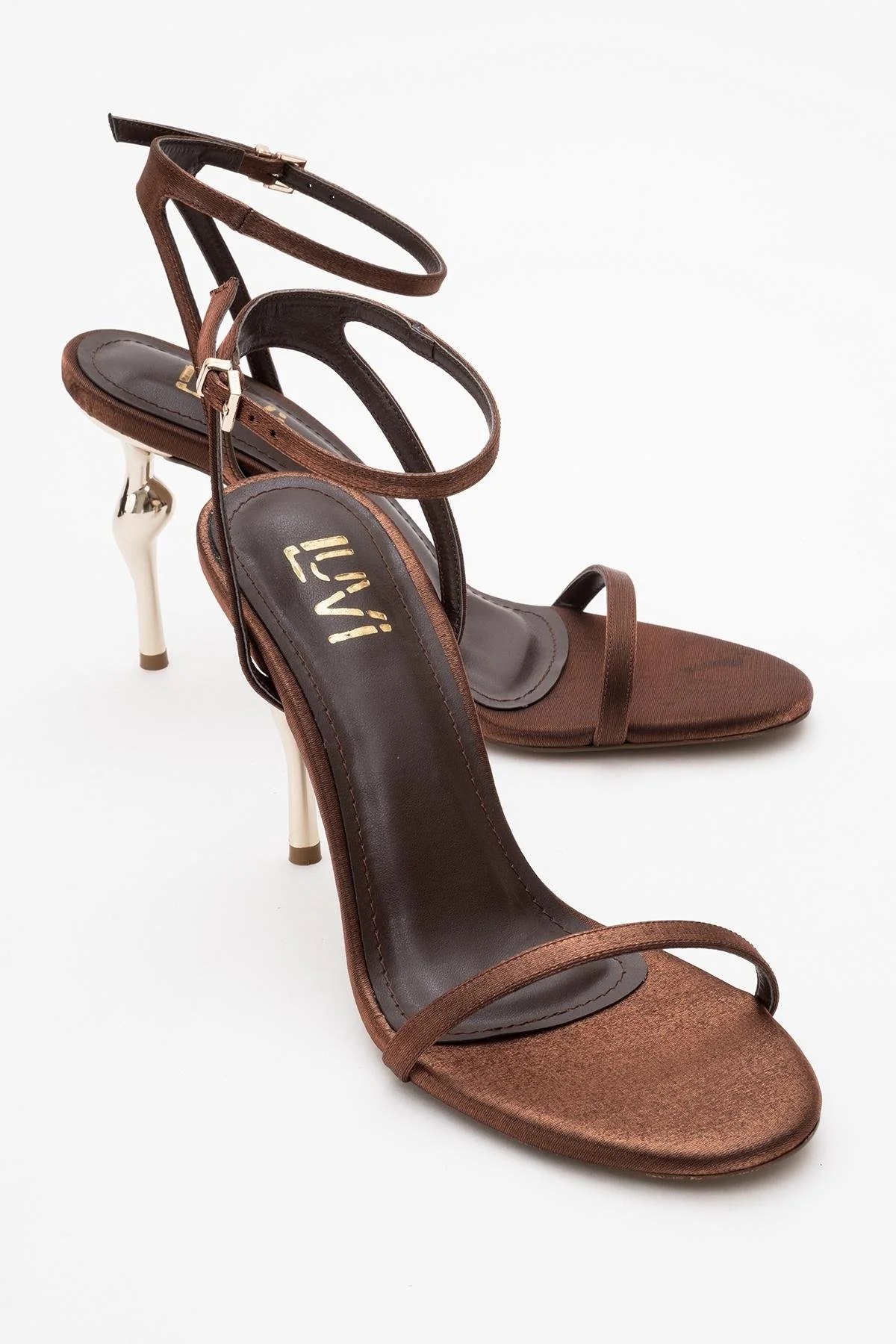 Jasmin - Cognac Satin Stiletto Pump (Women)
