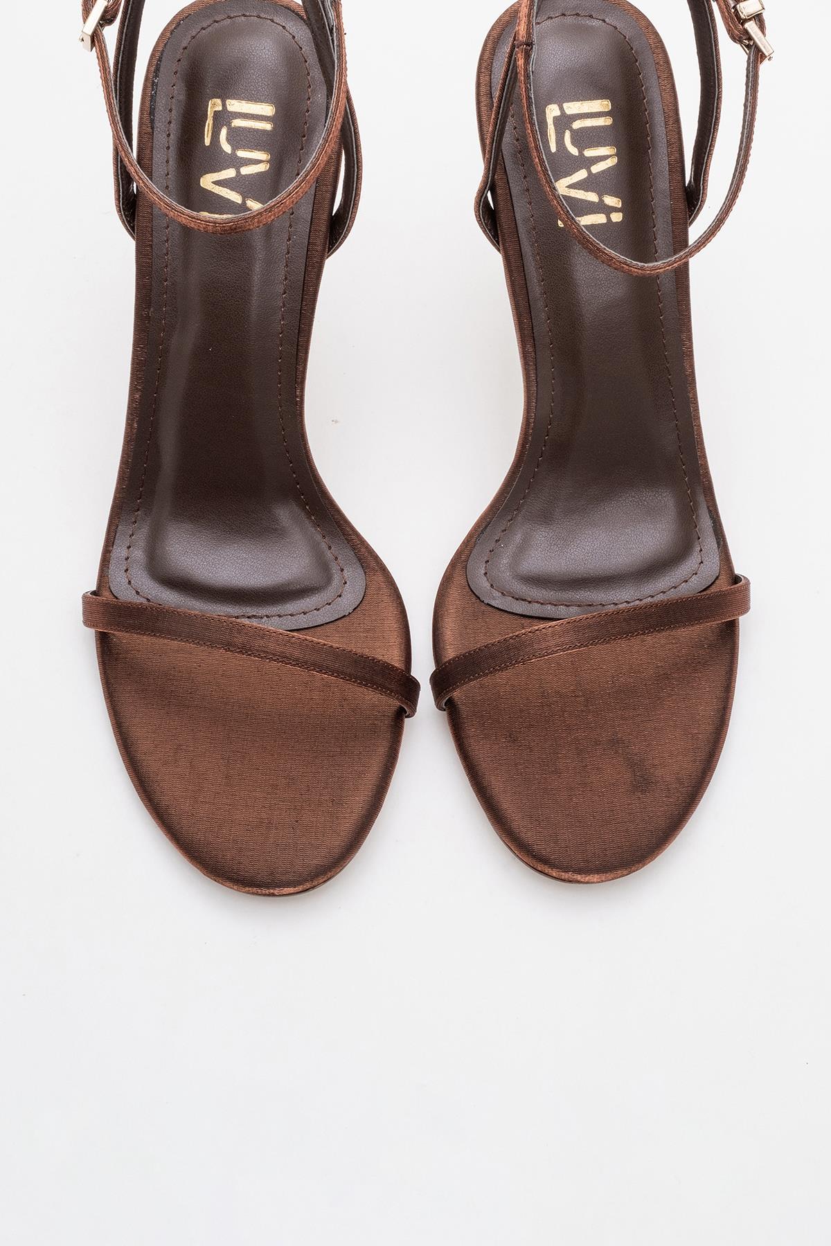 Jasmin - Cognac Satin Stiletto Pump (Women) - Image 2