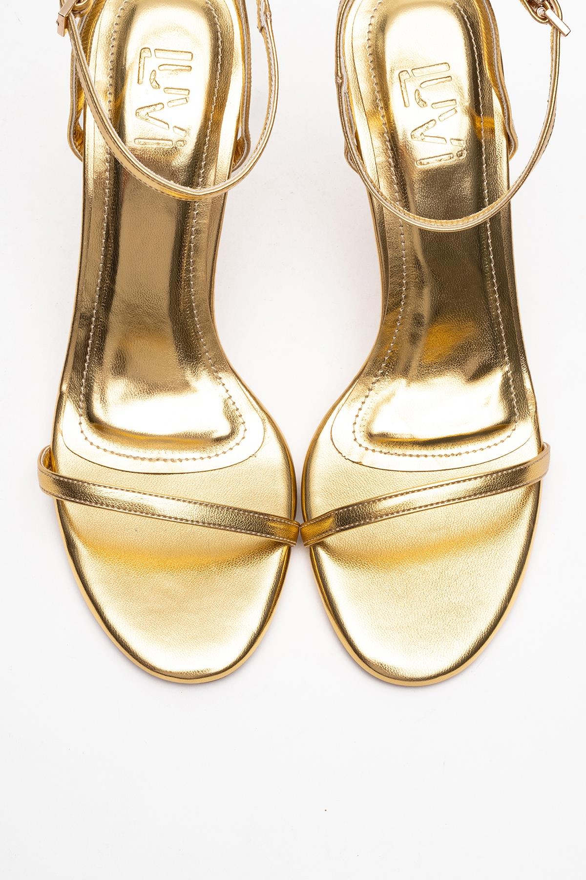 Jasmin - Gold Single-Strap High Heel (Women) - Image 2