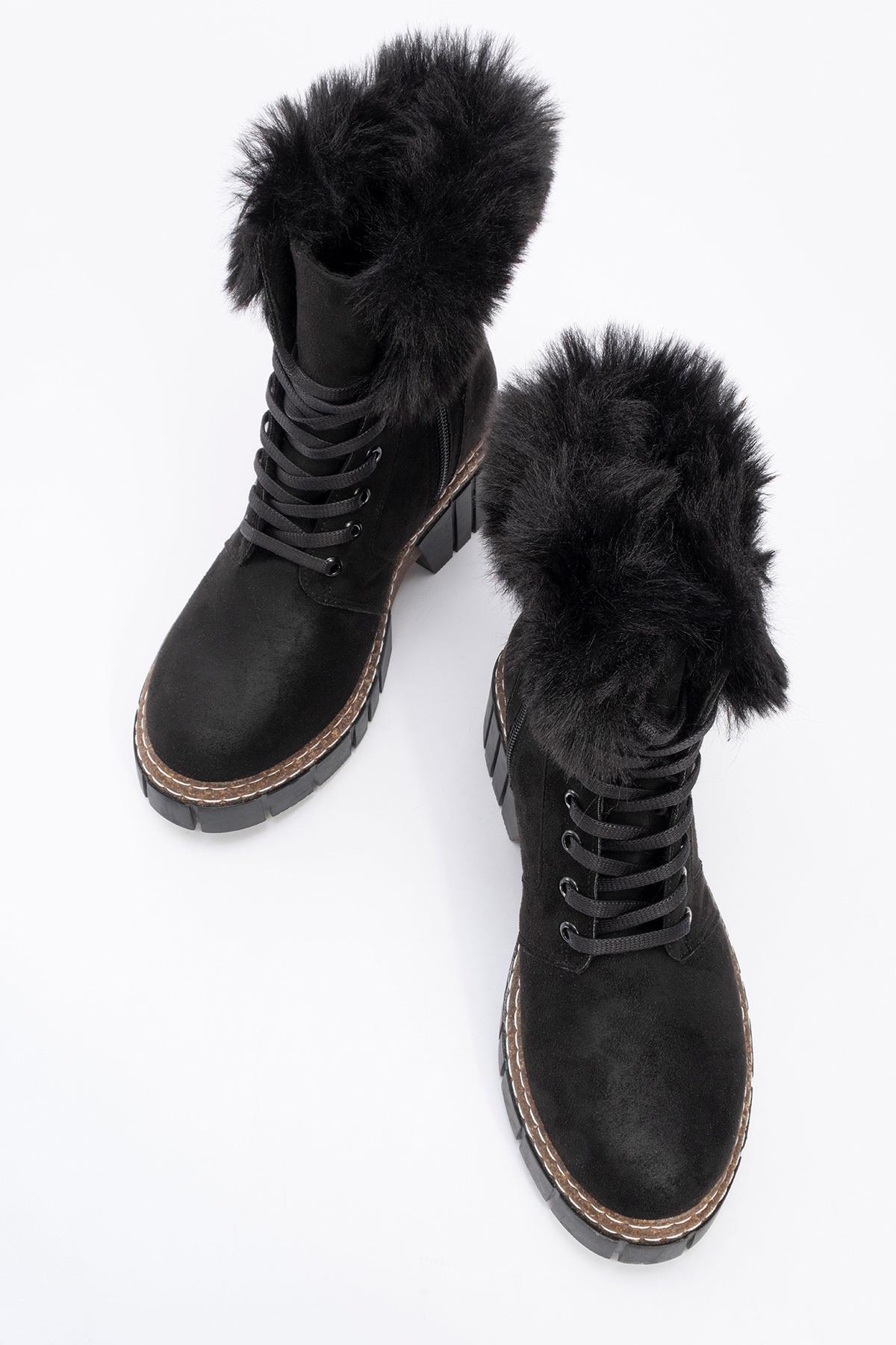 Jayla - Black Suede Boot (Women) - Image 2