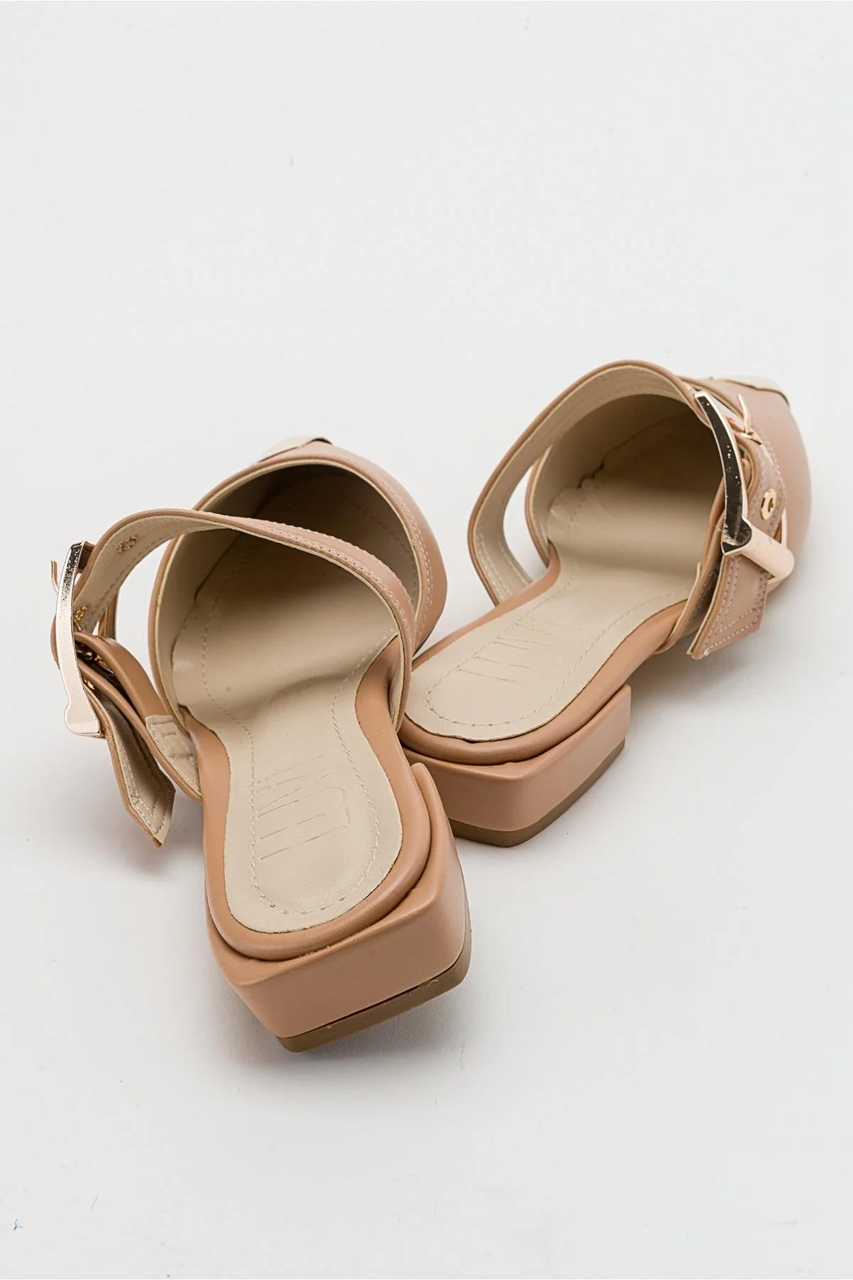 Jenni - Beige Buckle Slide (Women) - Image 3