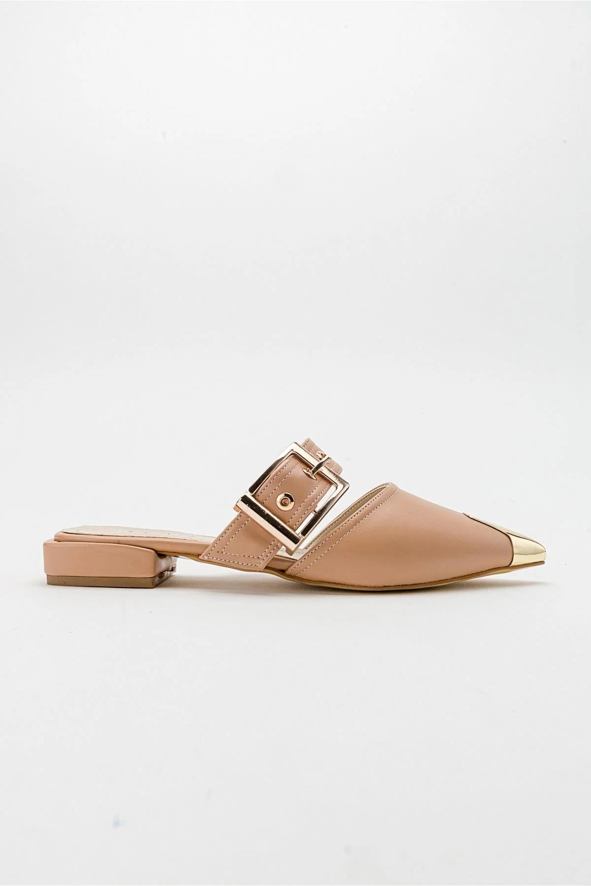 Jenni - Beige Buckle Slide (Women) - Image 6