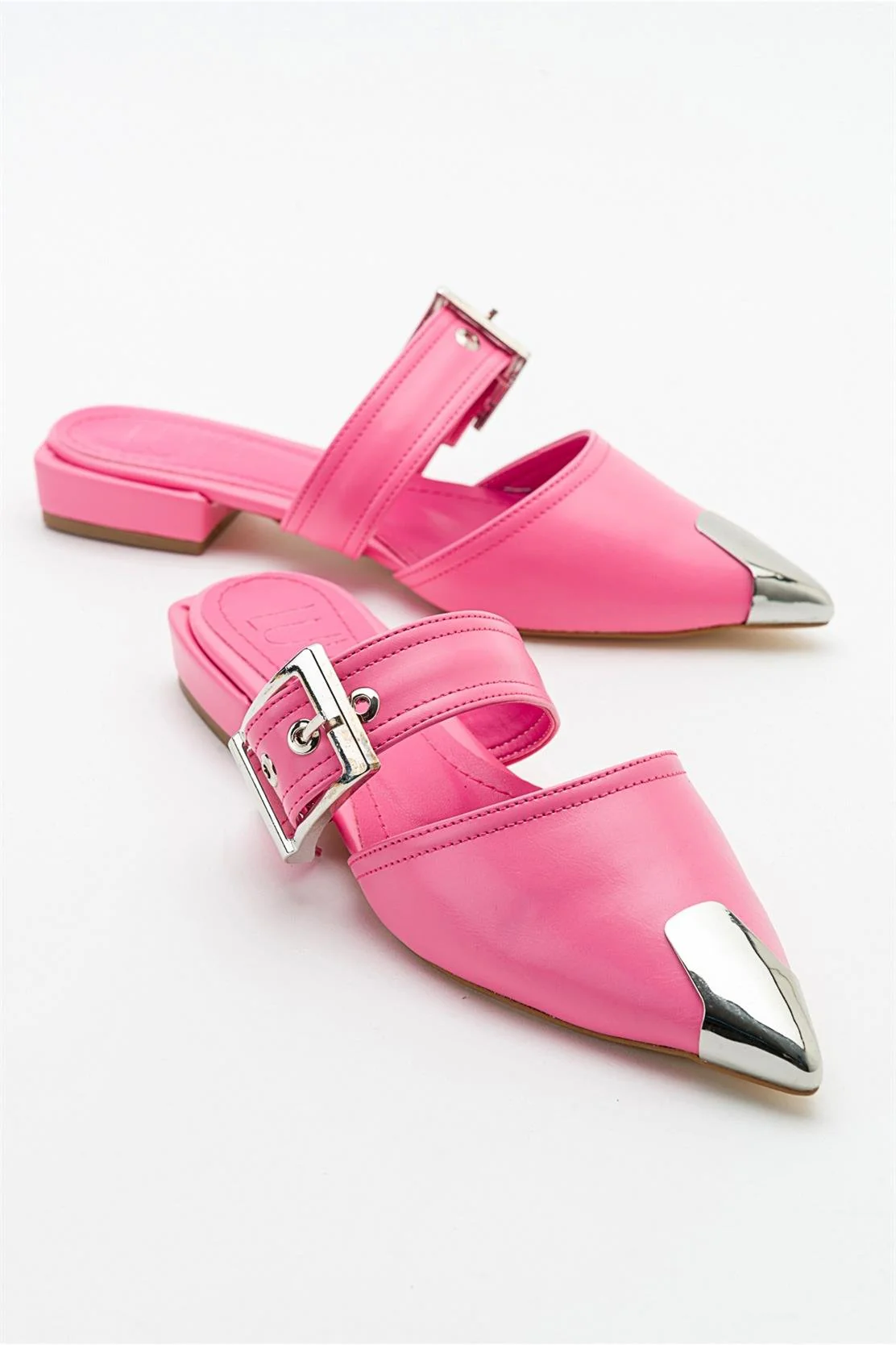 Jenni - Pink Buckle Slide (Women)