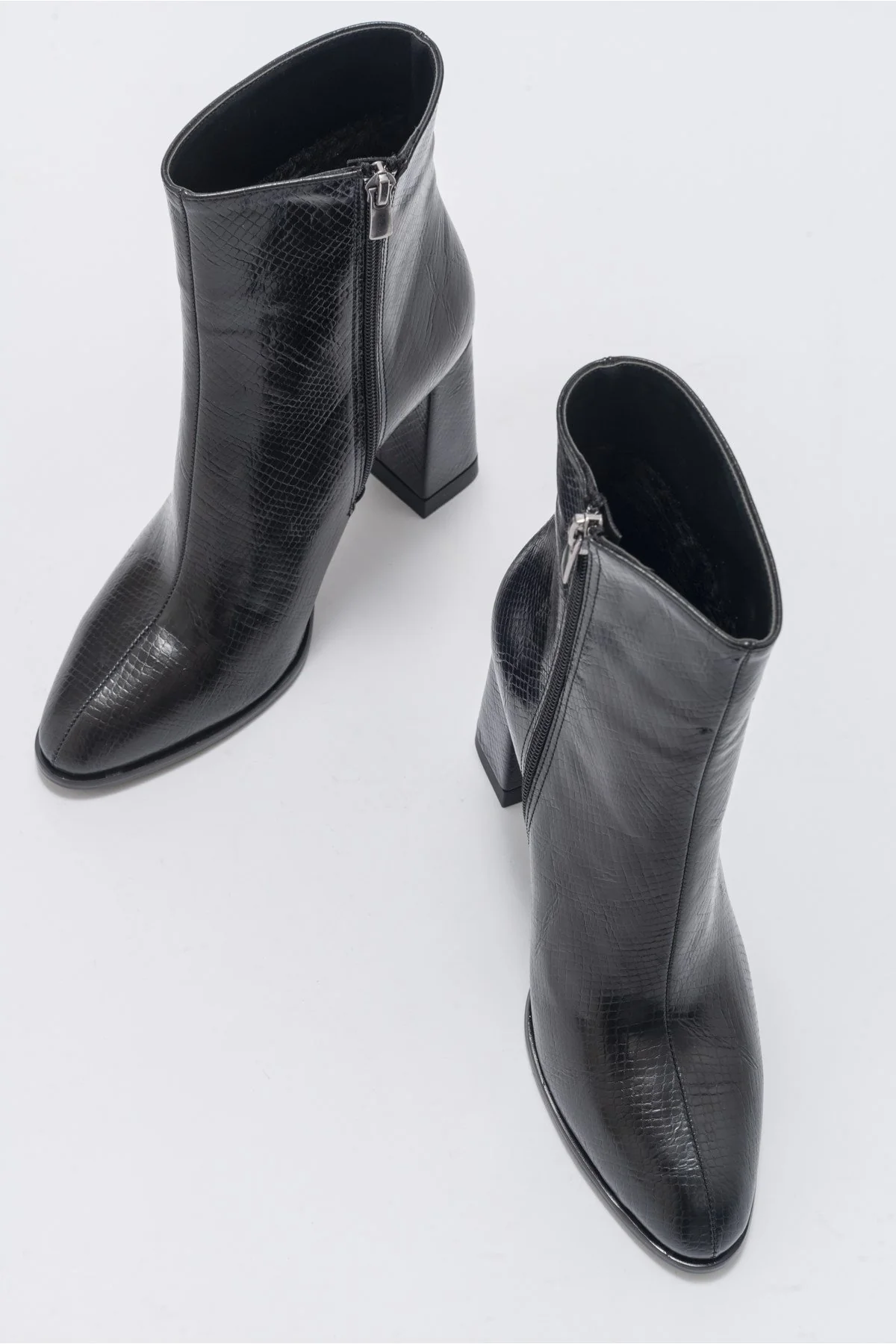 Jewel Black Pattern High Heel Boot (Women) - Image 5