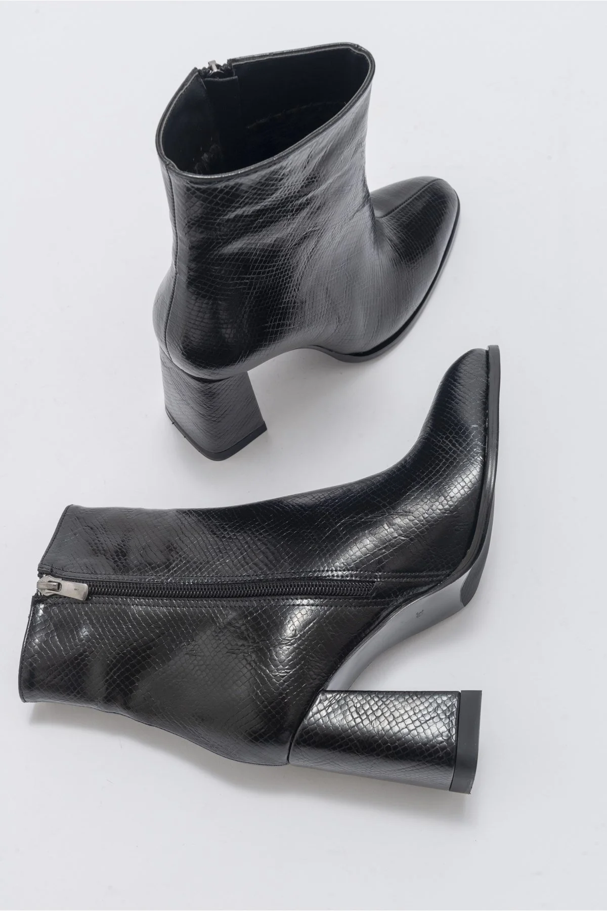 Jewel Black Pattern High Heel Boot (Women) - Image 6
