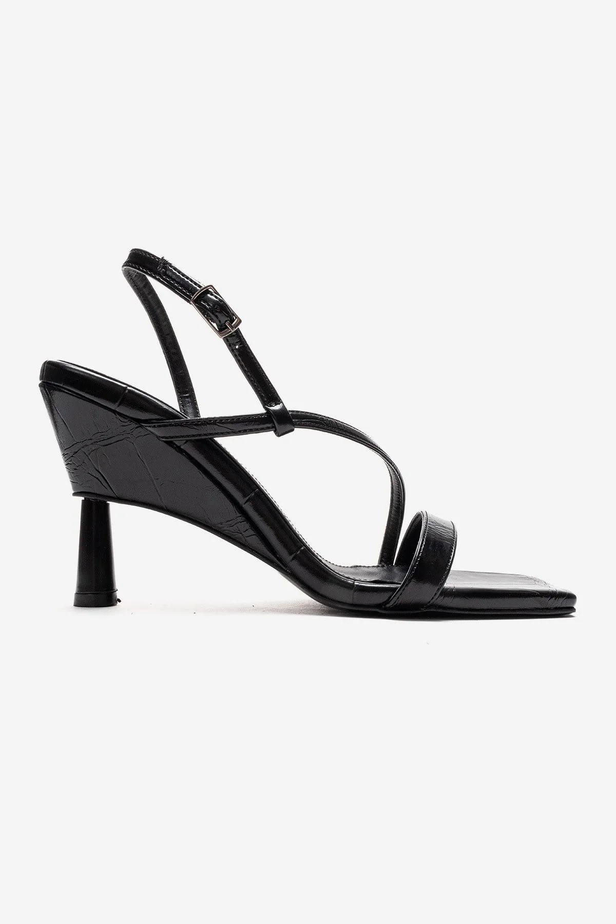 JOLENE - Black Stiletto Pump (Women) - Image 4