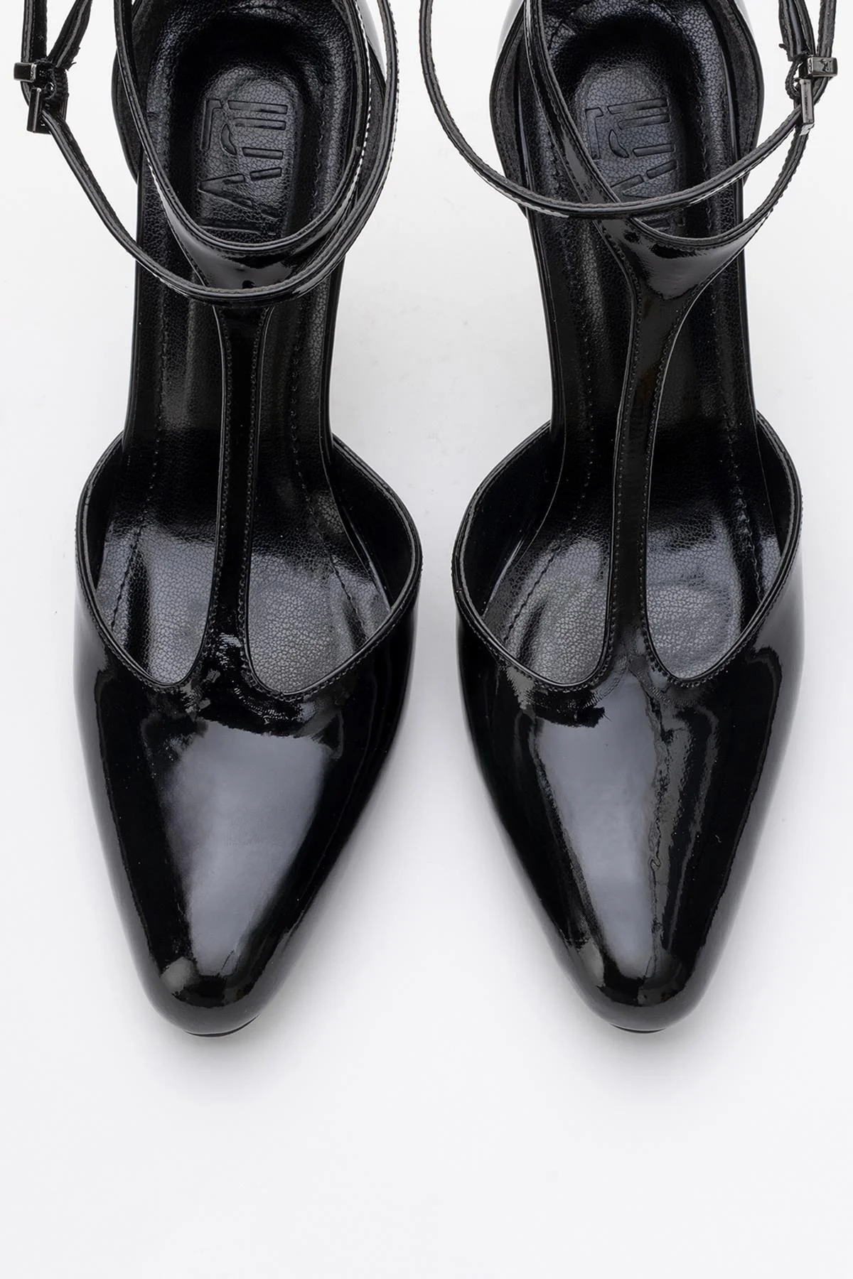 Jon - Black Patent Stiletto Heel Shoe (Women) - Image 2