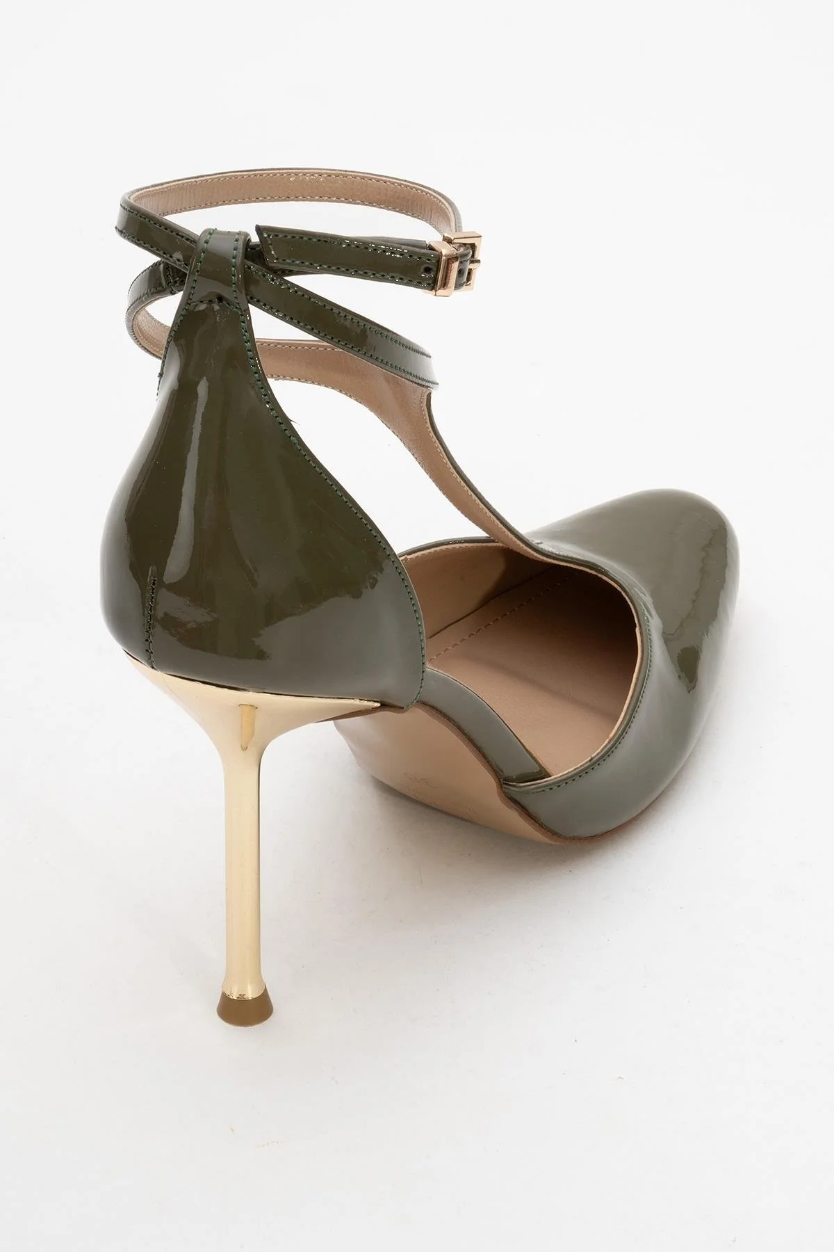Jon - Khaki Patent Stiletto Pump (Women) - Image 5