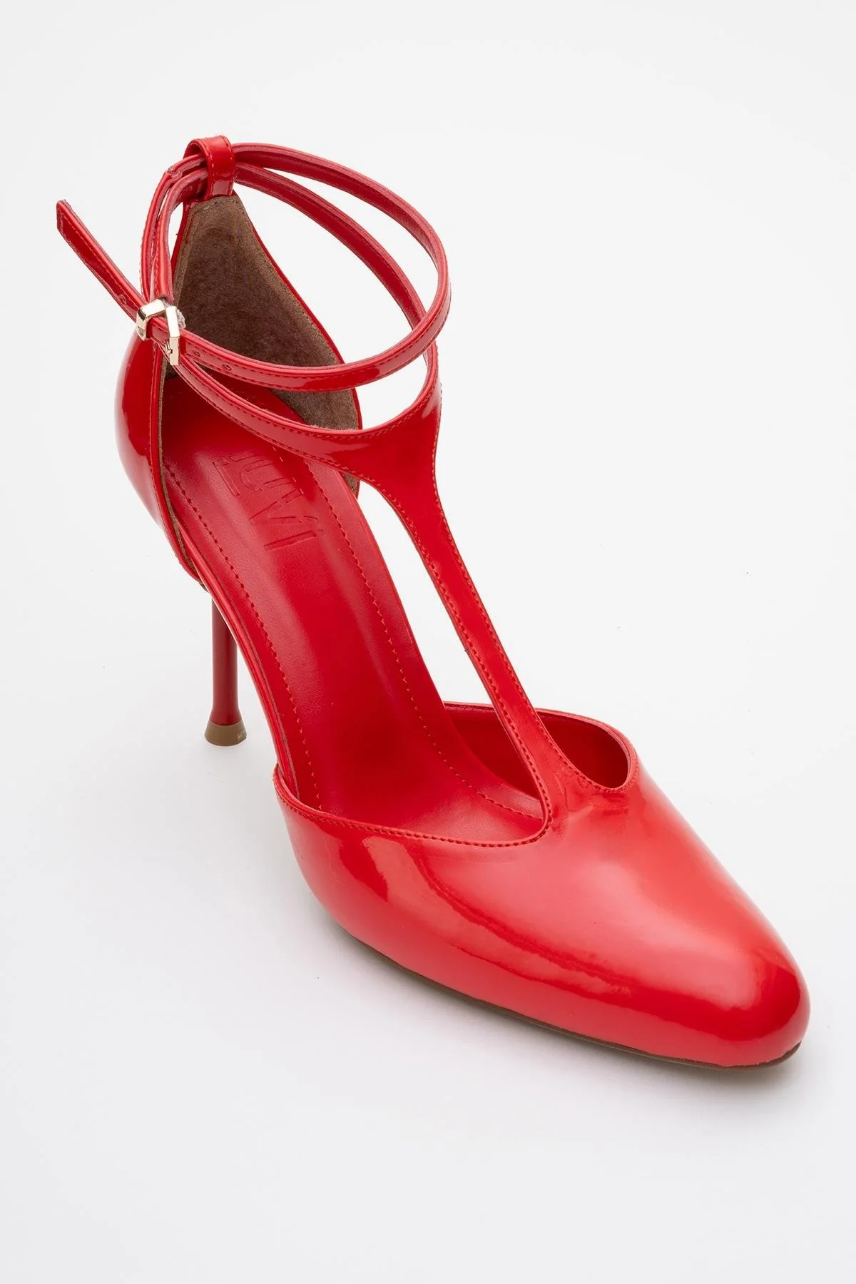 Jon - Red Patent Stiletto Heel Shoe (Women) - Image 3