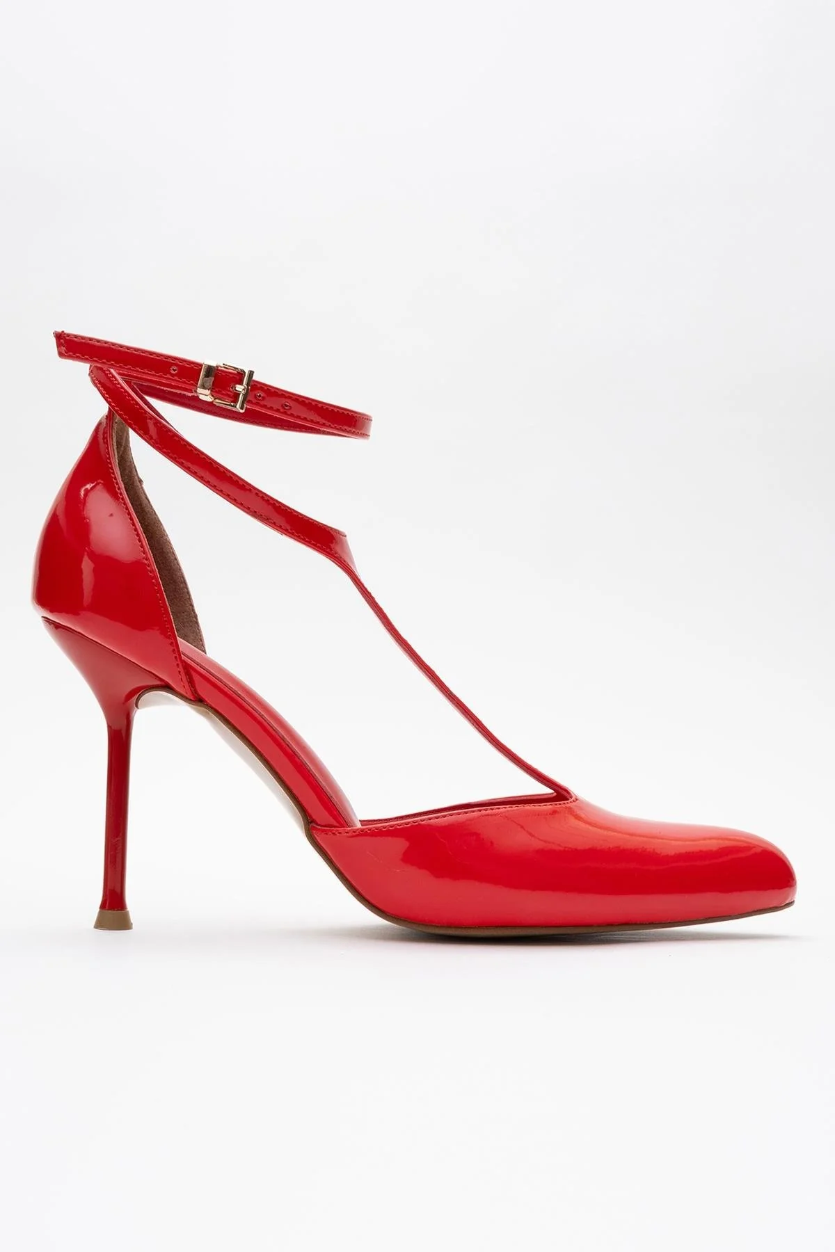 Jon - Red Patent Stiletto Heel Shoe (Women) - Image 6