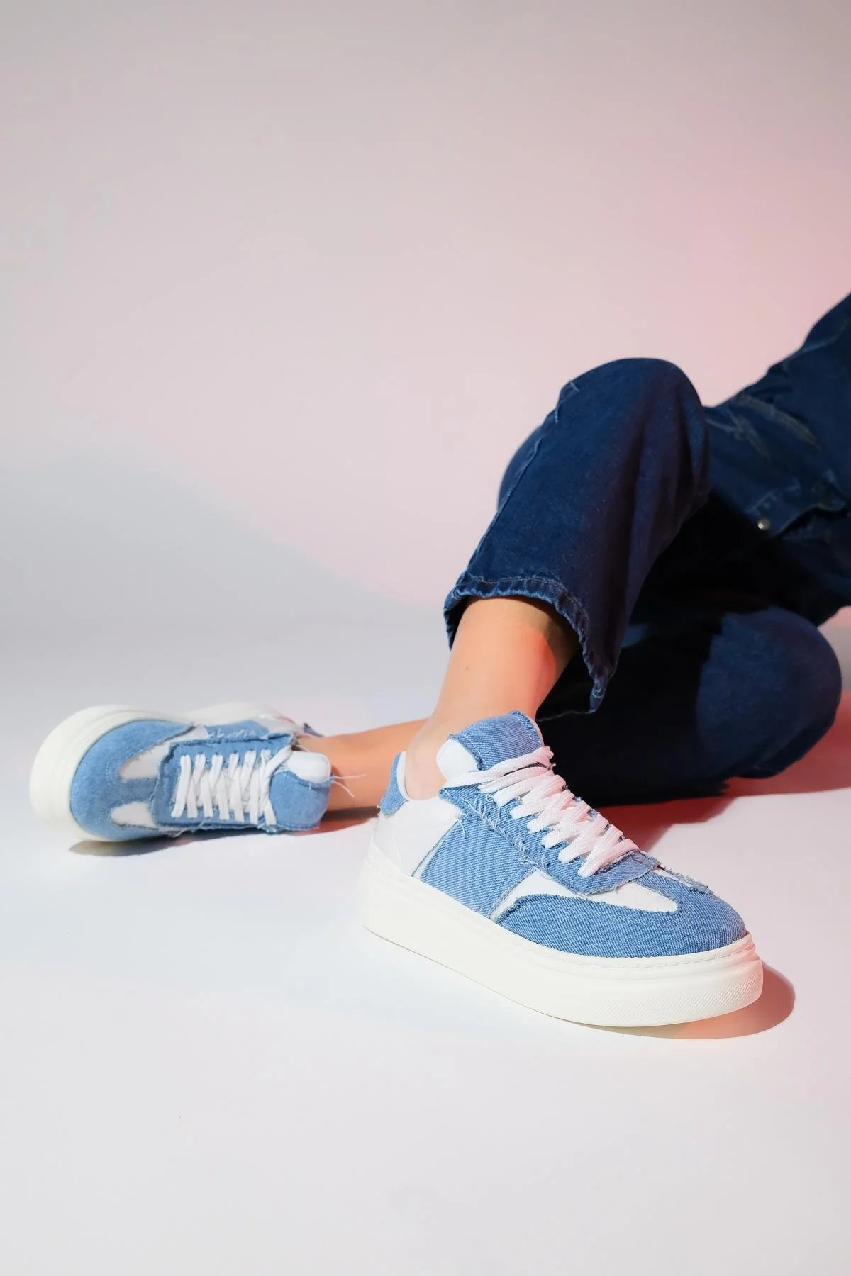 Jose - Blue Denim Sport Sneaker (Women) - Image 2