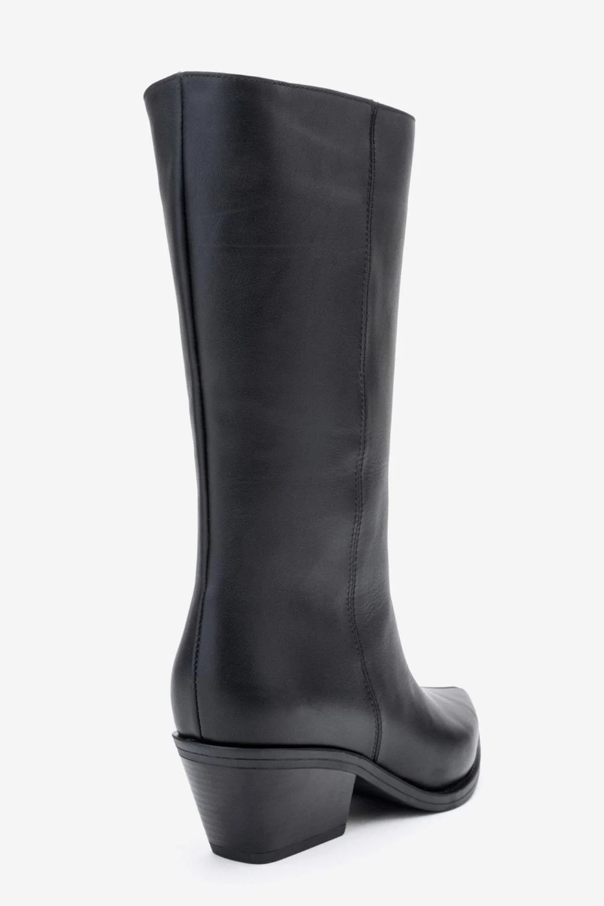 Juana - Black Genuine Leather Pointed Toe Boot (Women) - Image 5