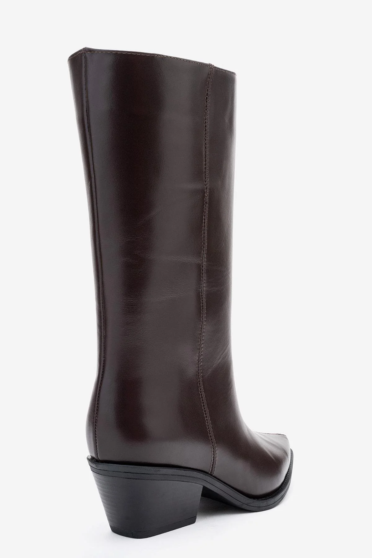 Juana - Brown Genuine Leather Pointed Toe Boot (Women) - Image 5