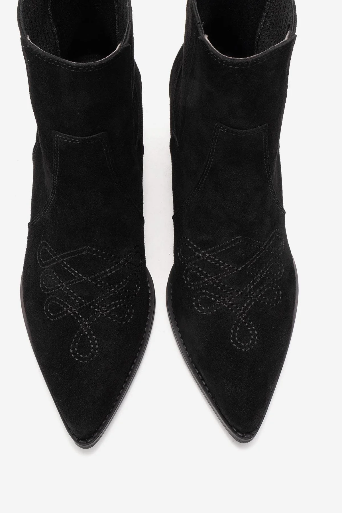 Julieta - Black Genuine Leather Western Boot (Women) - Image 2