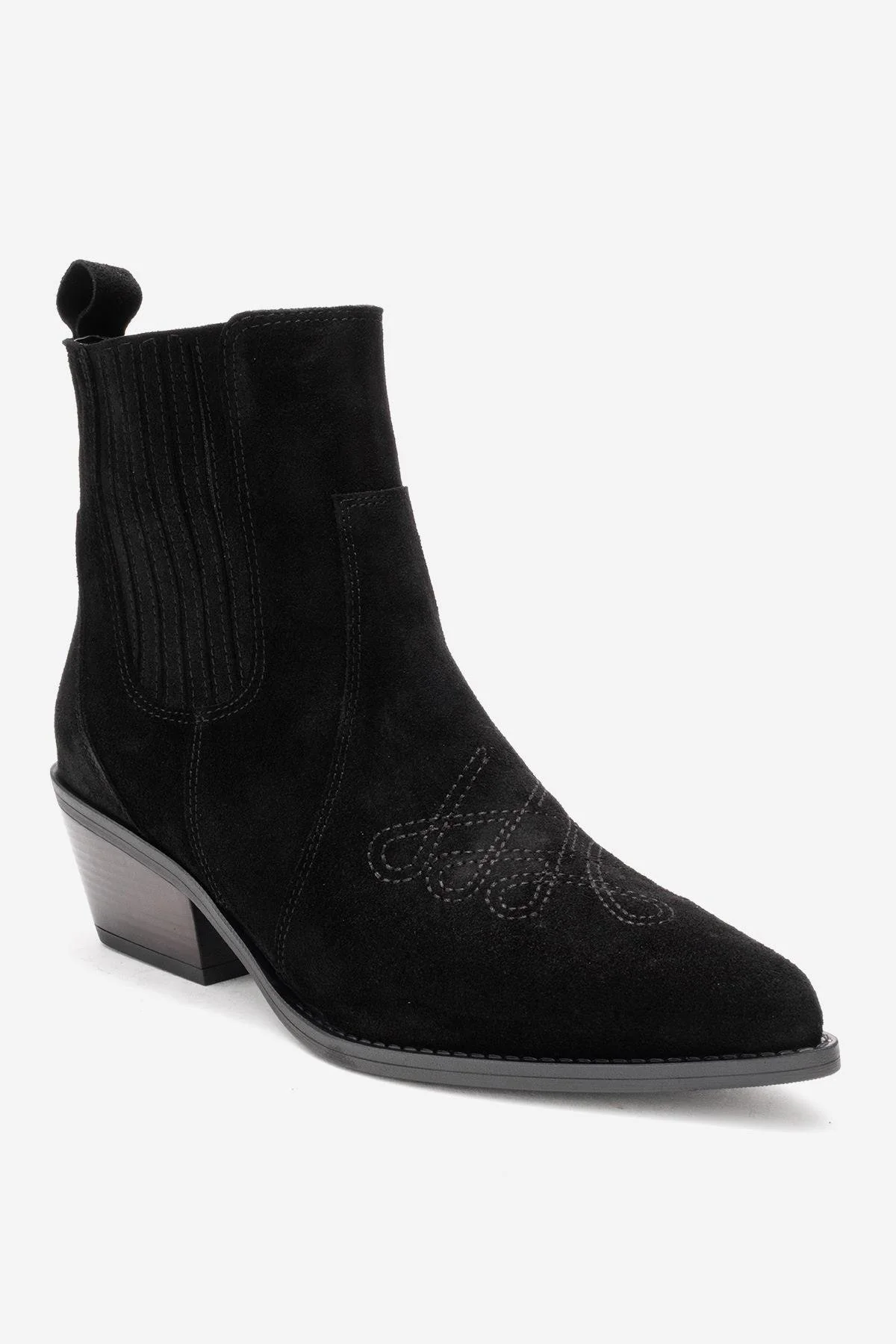 Julieta - Black Genuine Leather Western Boot (Women) - Image 3