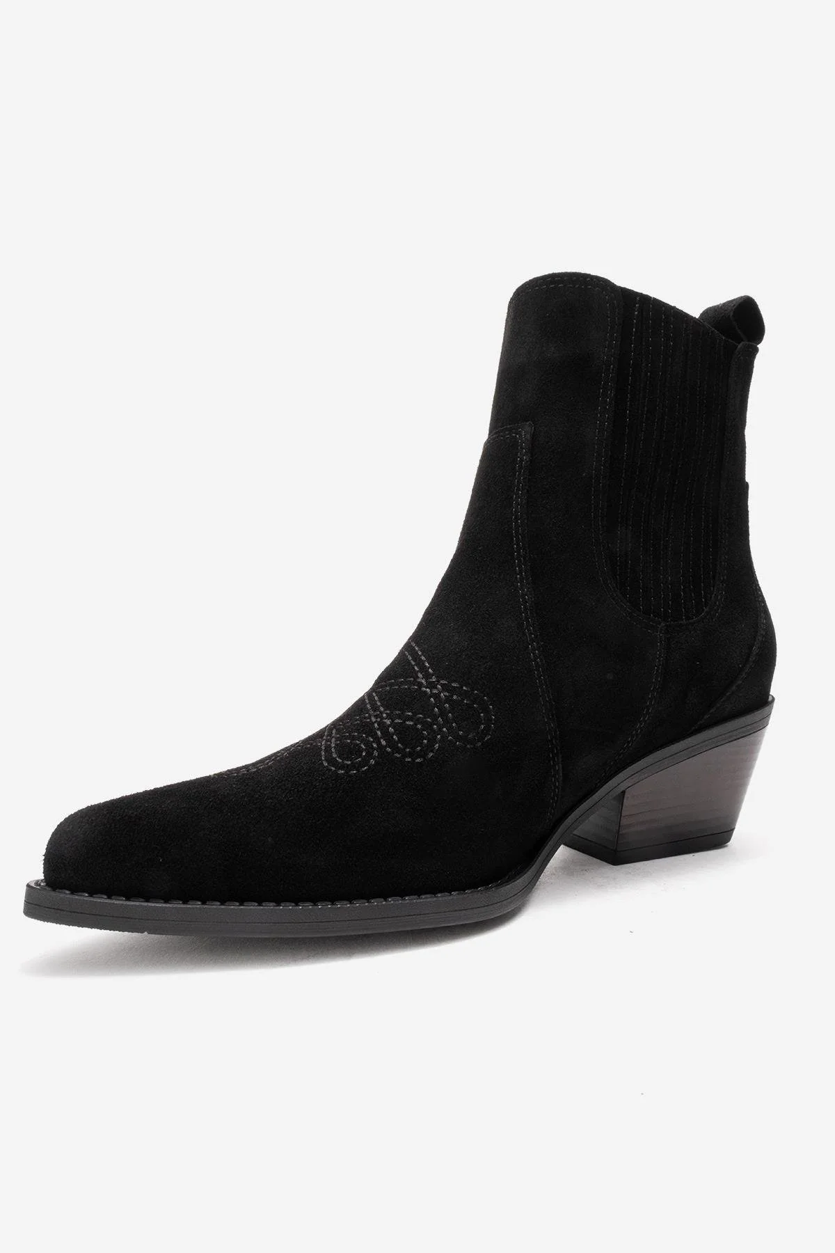 Julieta - Black Genuine Leather Western Boot (Women) - Image 4