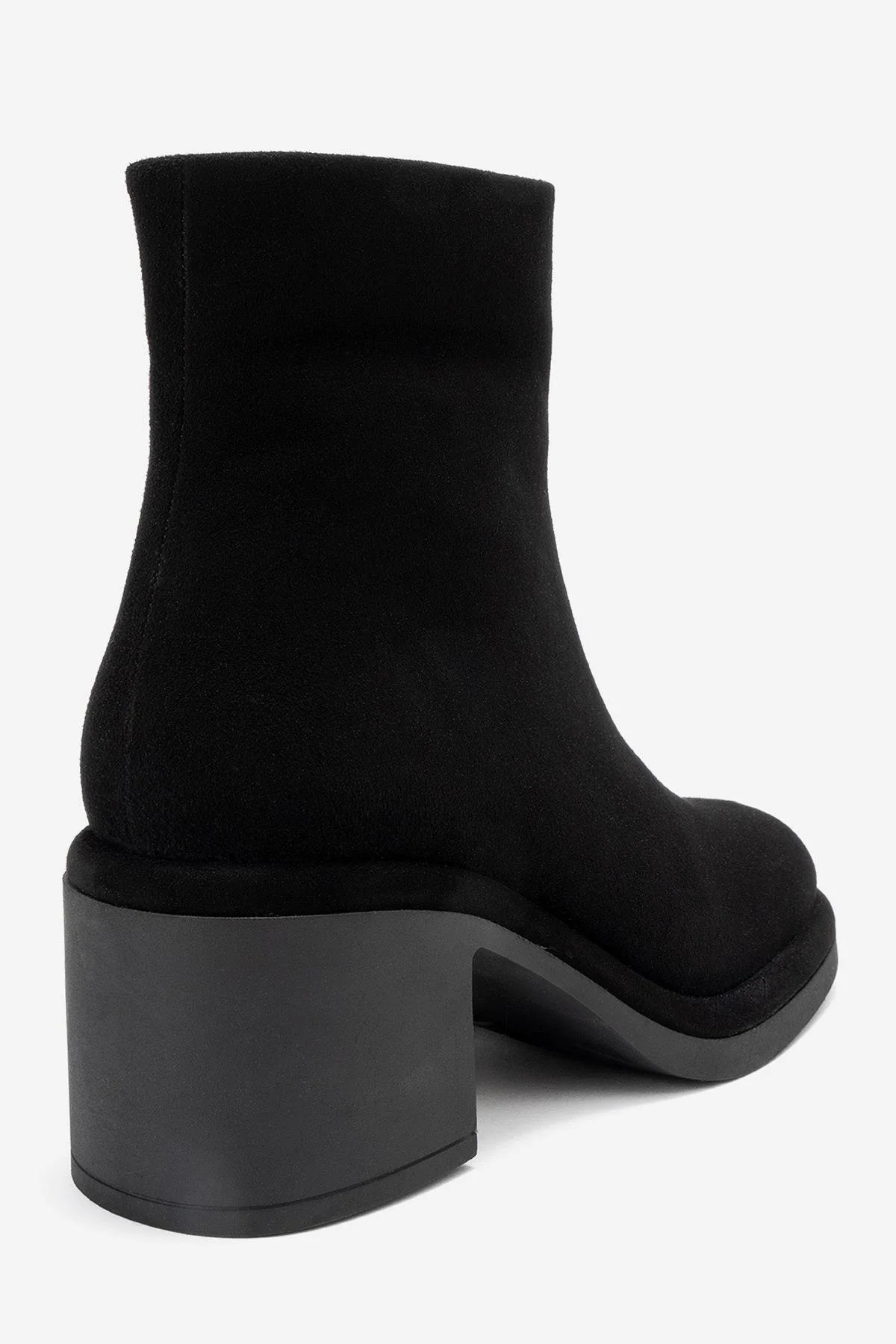 Junae - Black Genuine Leather Block Heel Boot (Women) - Image 5