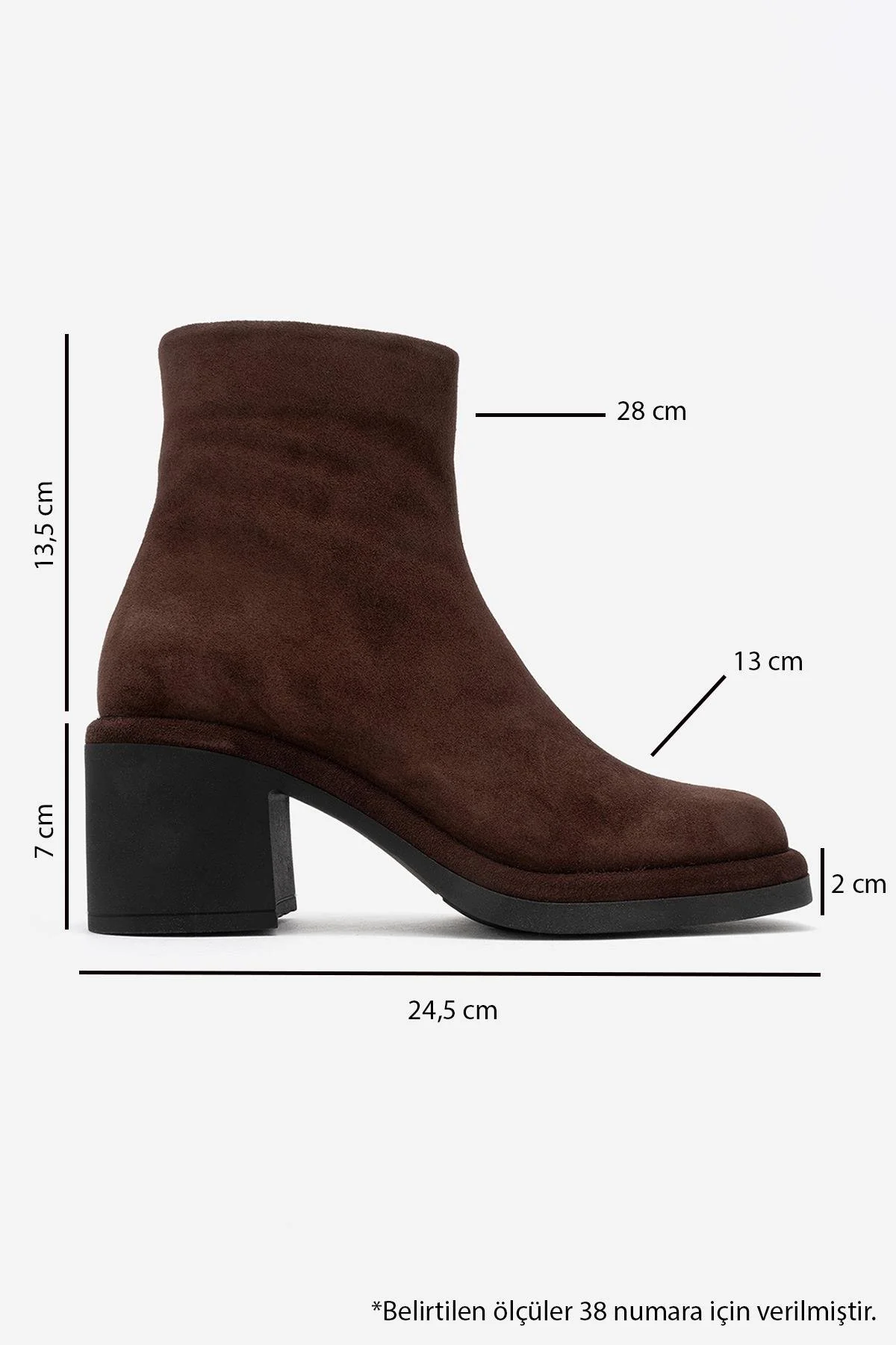 Junae - Brown Genuine Leather Block Heel Ankle Boot (Women) - Image 6