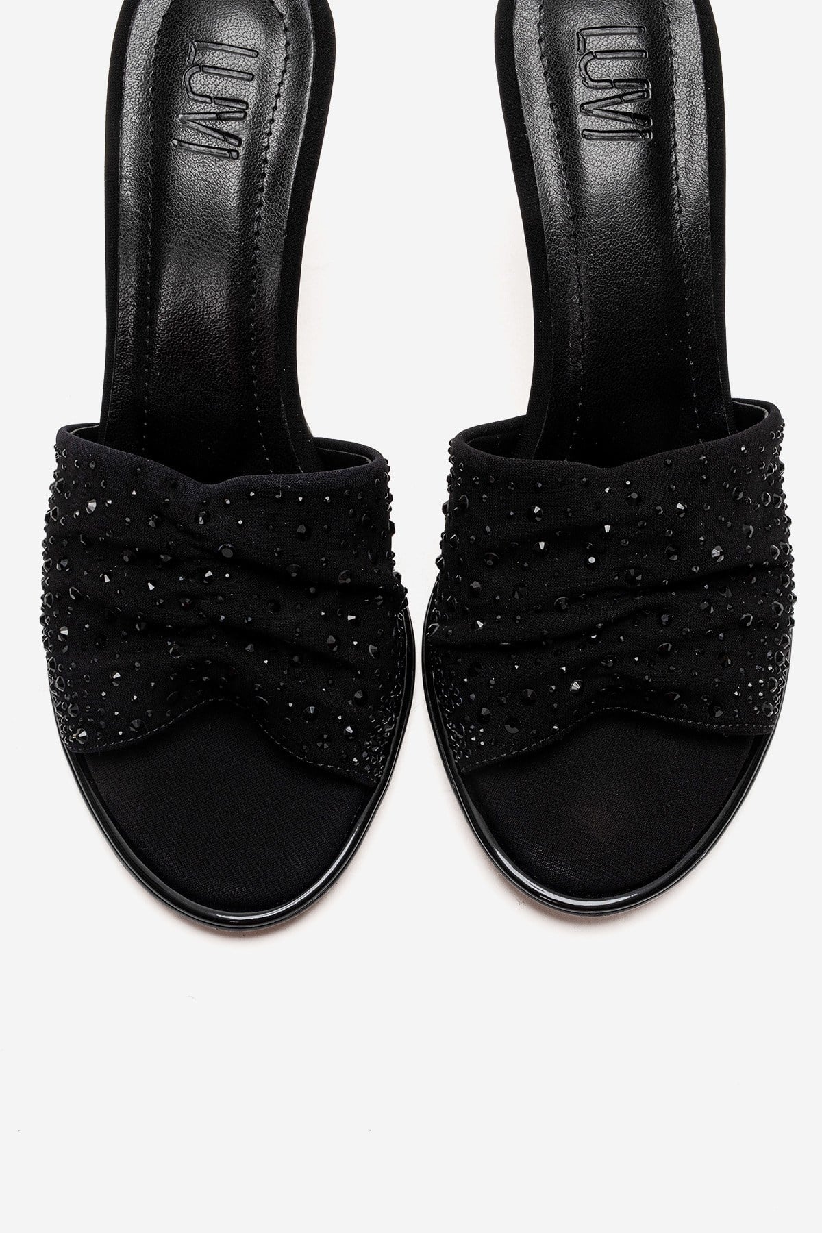 Karina - Black Stiletto Mule (Women) - Image 2