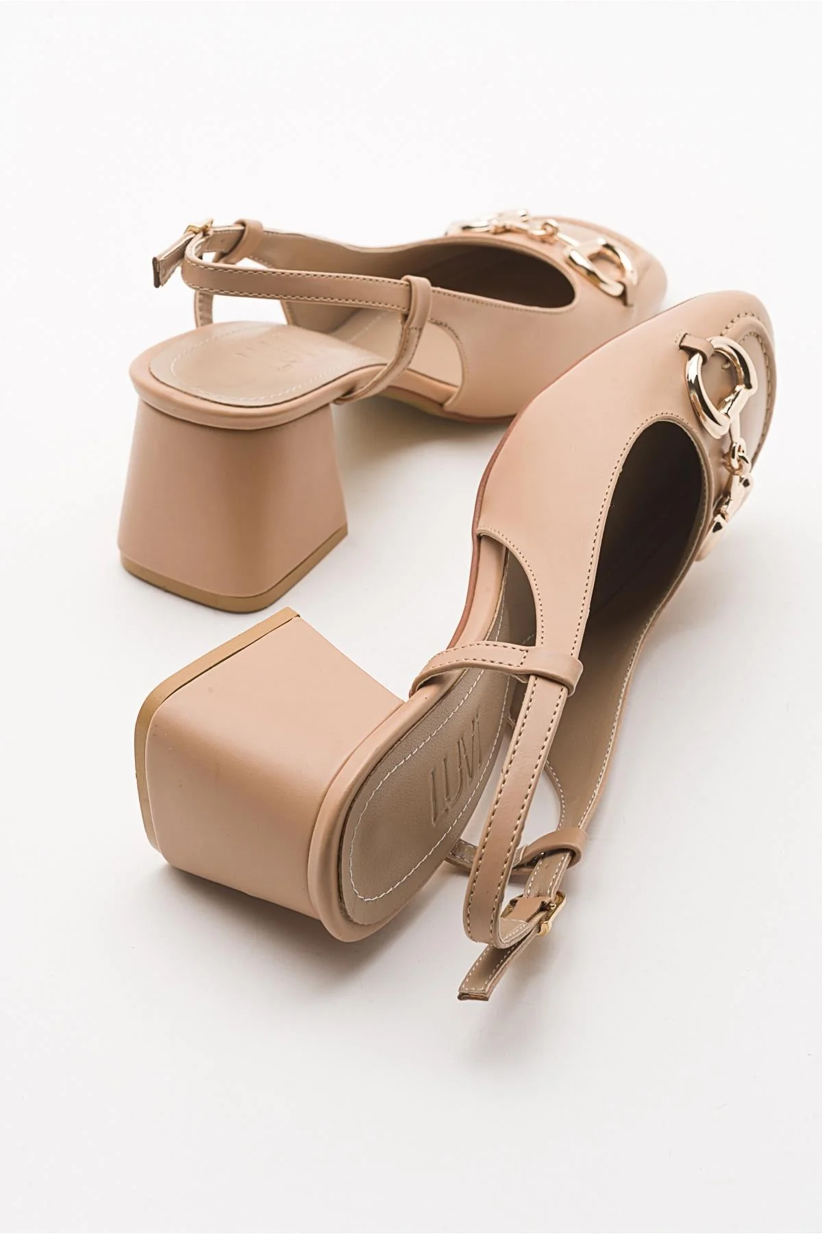 Karol - Beige Heeled Shoe (Women) - Image 3