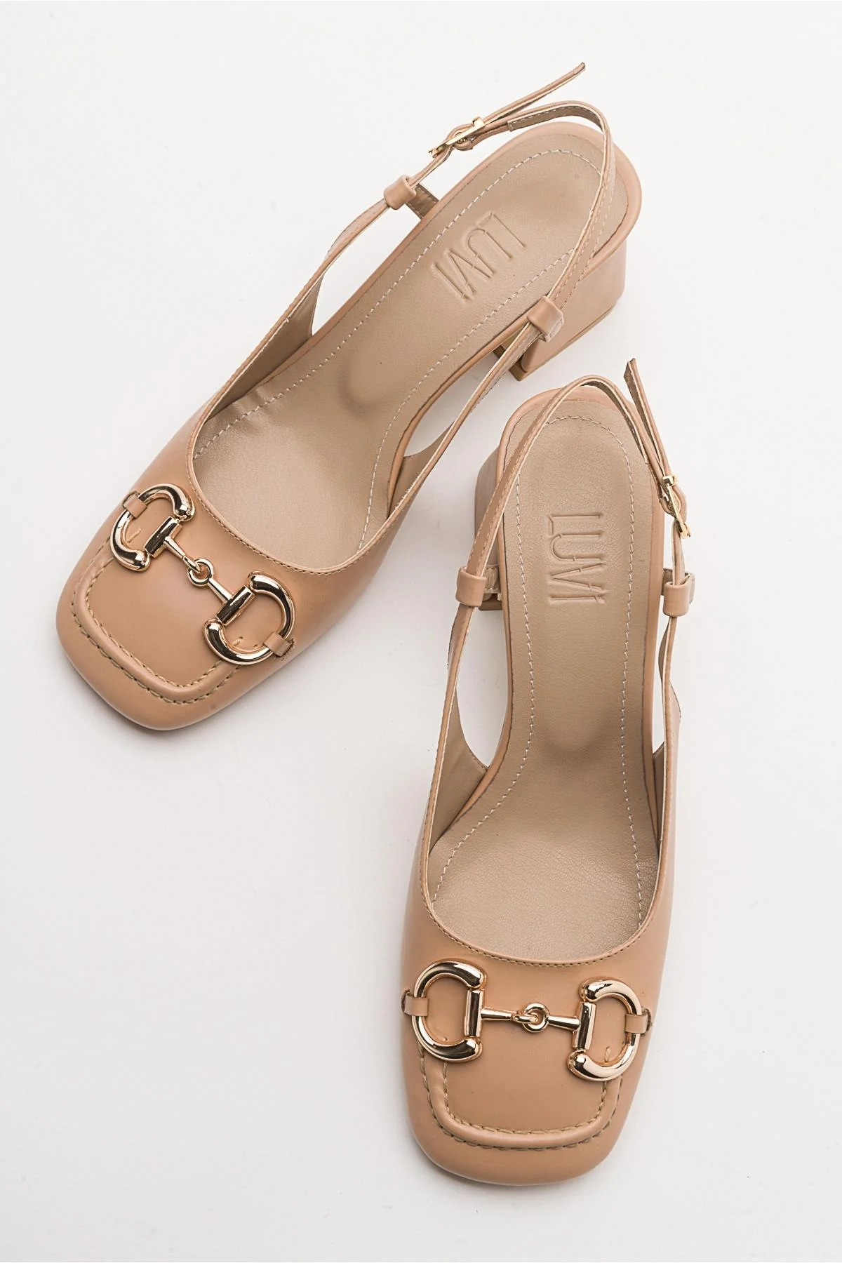 Karol - Beige Heeled Shoe (Women) - Image 5