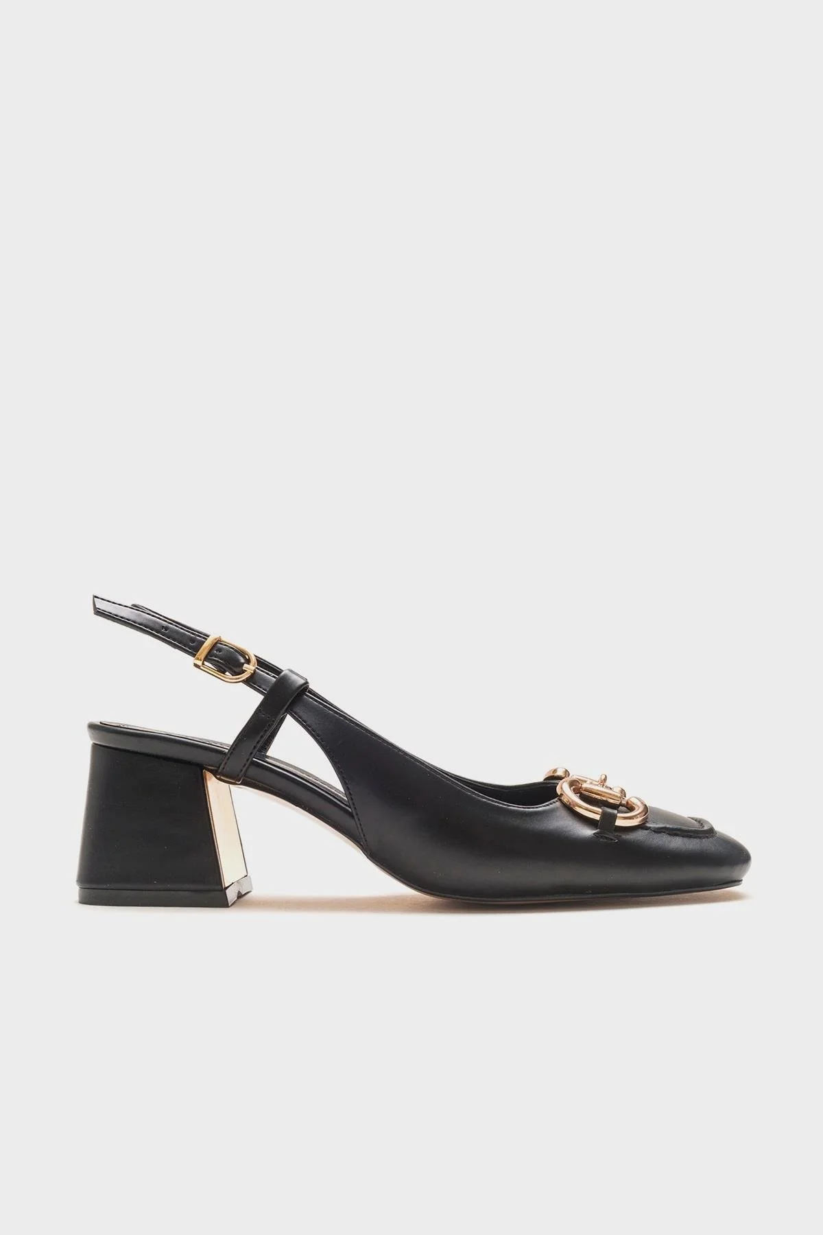 Karol - Black Heeled Shoe (Women) - Image 6