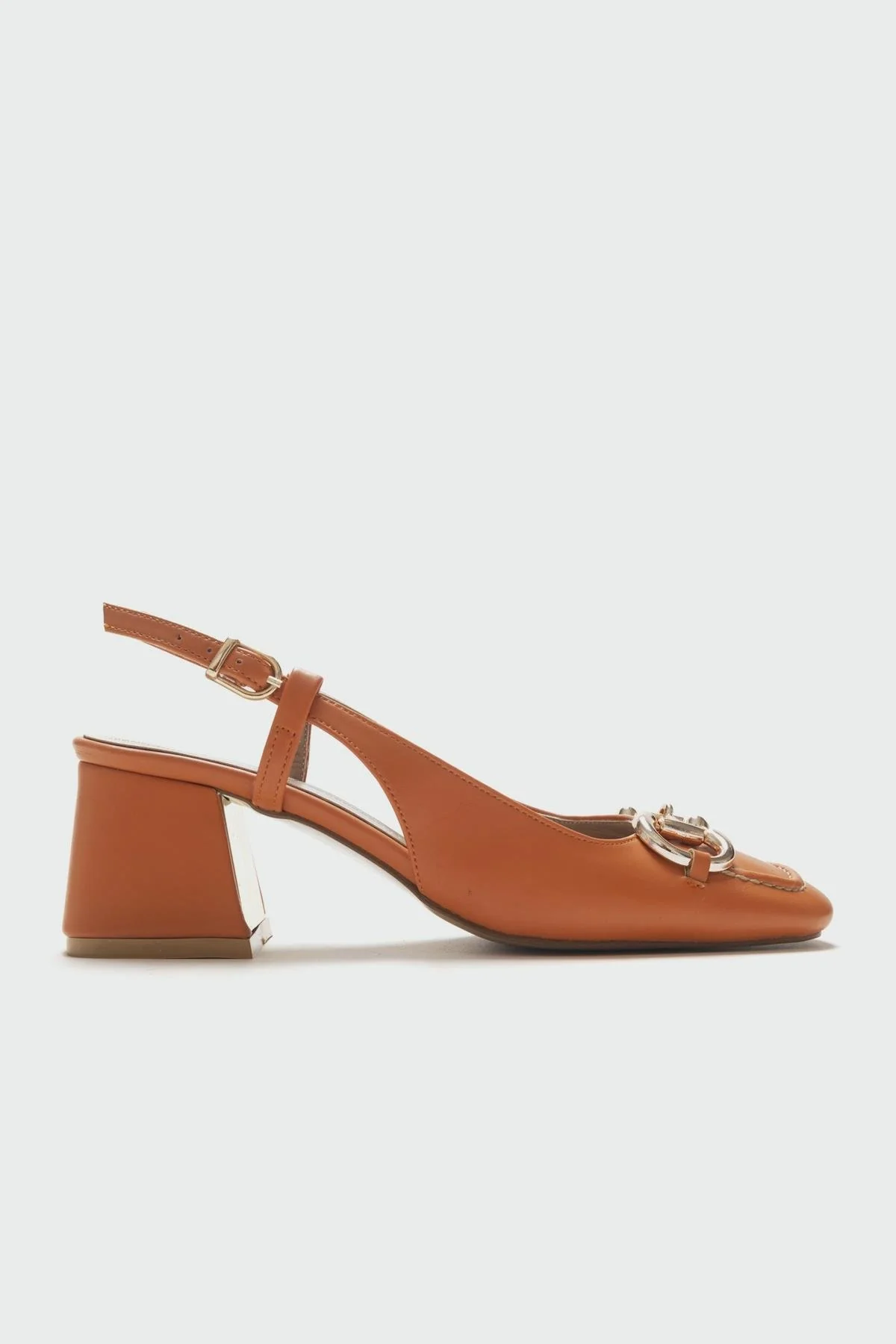Karol - Orange Heeled Shoe (Women) - Image 6
