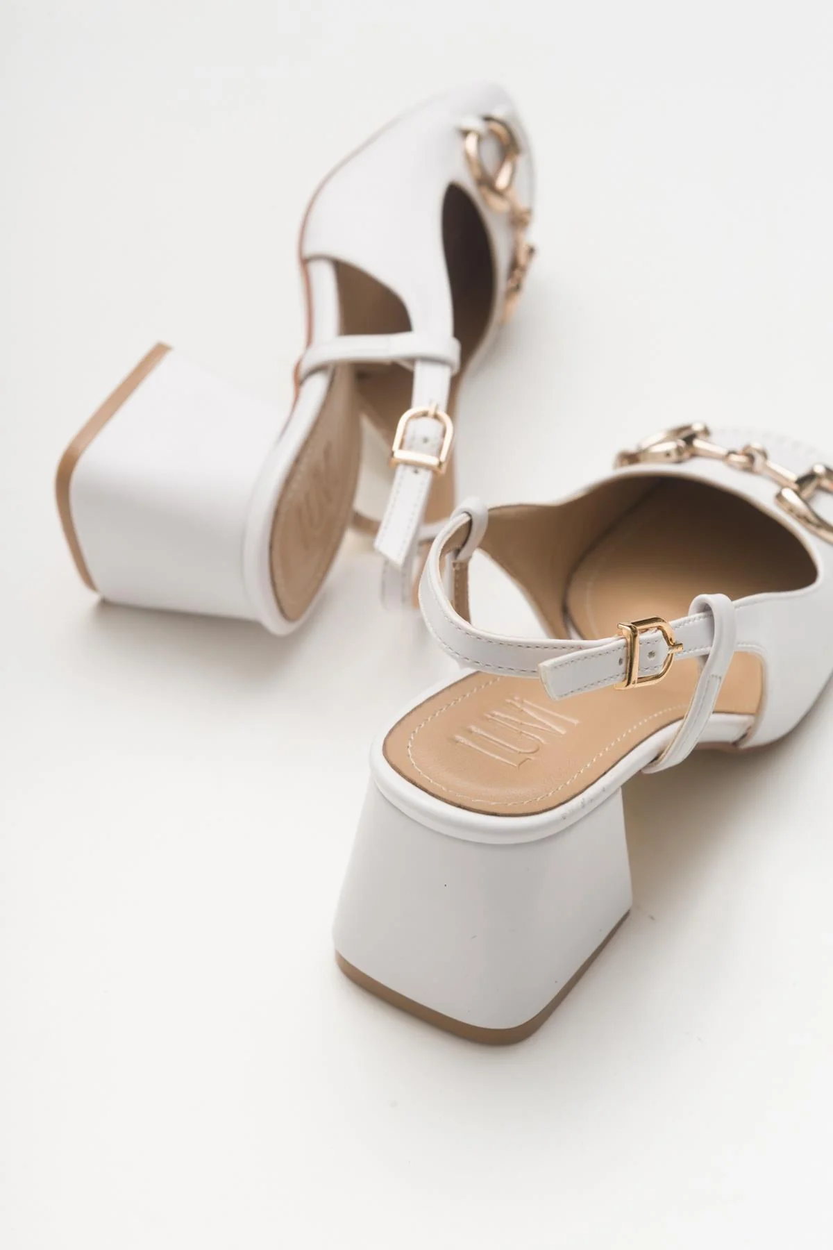 Karol - White Heeled Shoe (Women) - Image 3