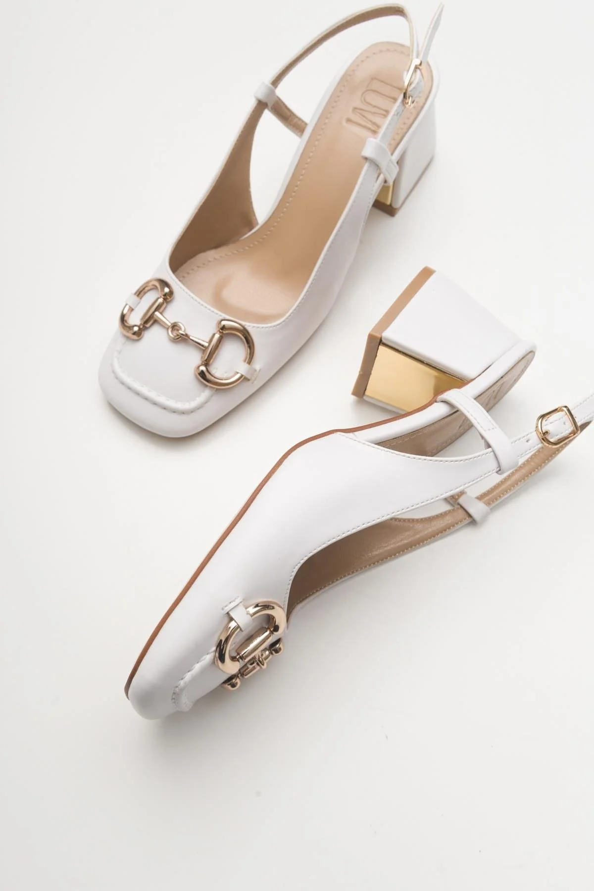 Karol - White Heeled Shoe (Women) - Image 5