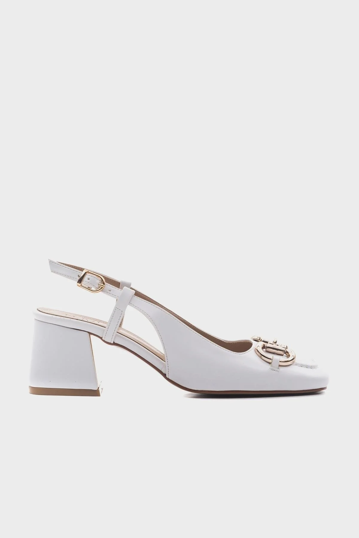 Karol - White Heeled Shoe (Women) - Image 6