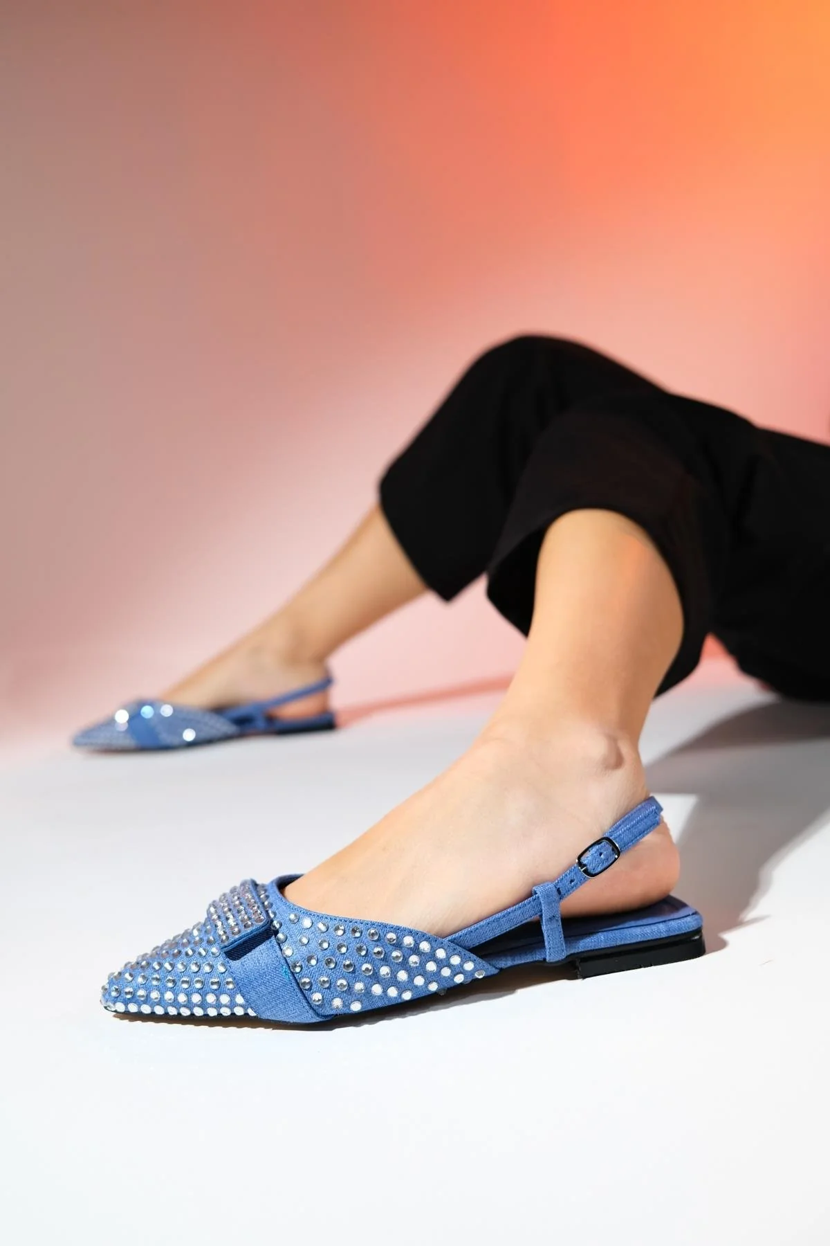 Kelp - Denim Blue Flat Sandal (Women) - Image 2