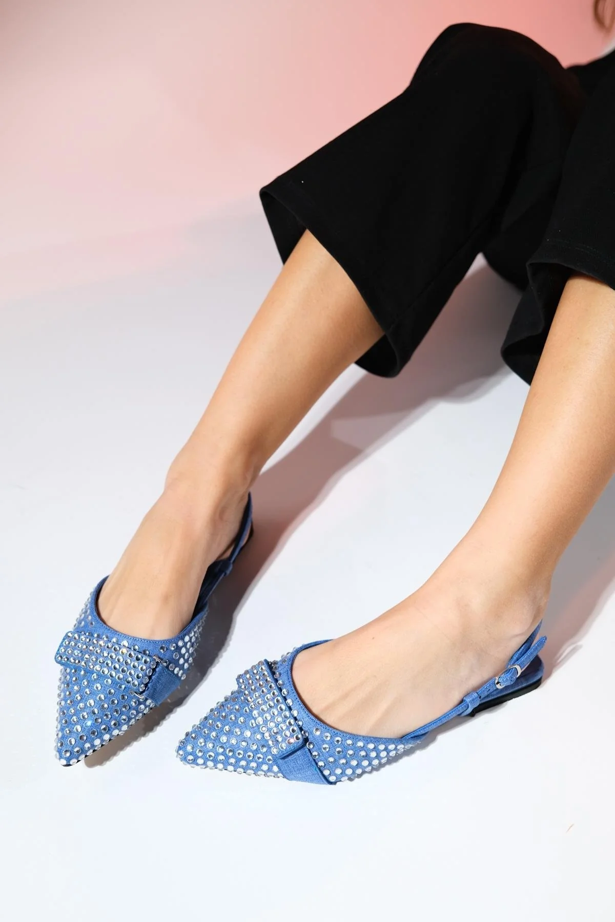 Kelp - Denim Blue Flat Sandal (Women) - Image 3