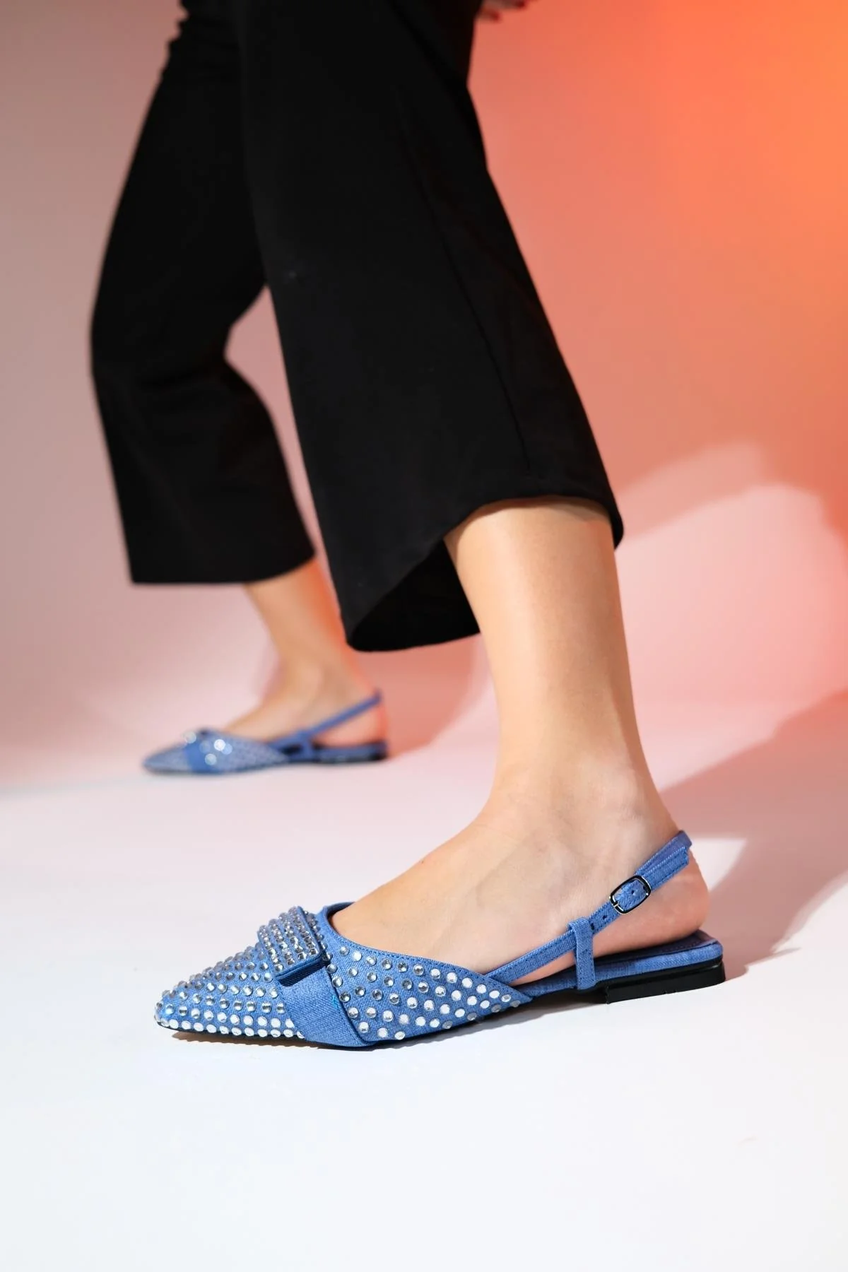 Kelp - Denim Blue Flat Sandal (Women) - Image 5