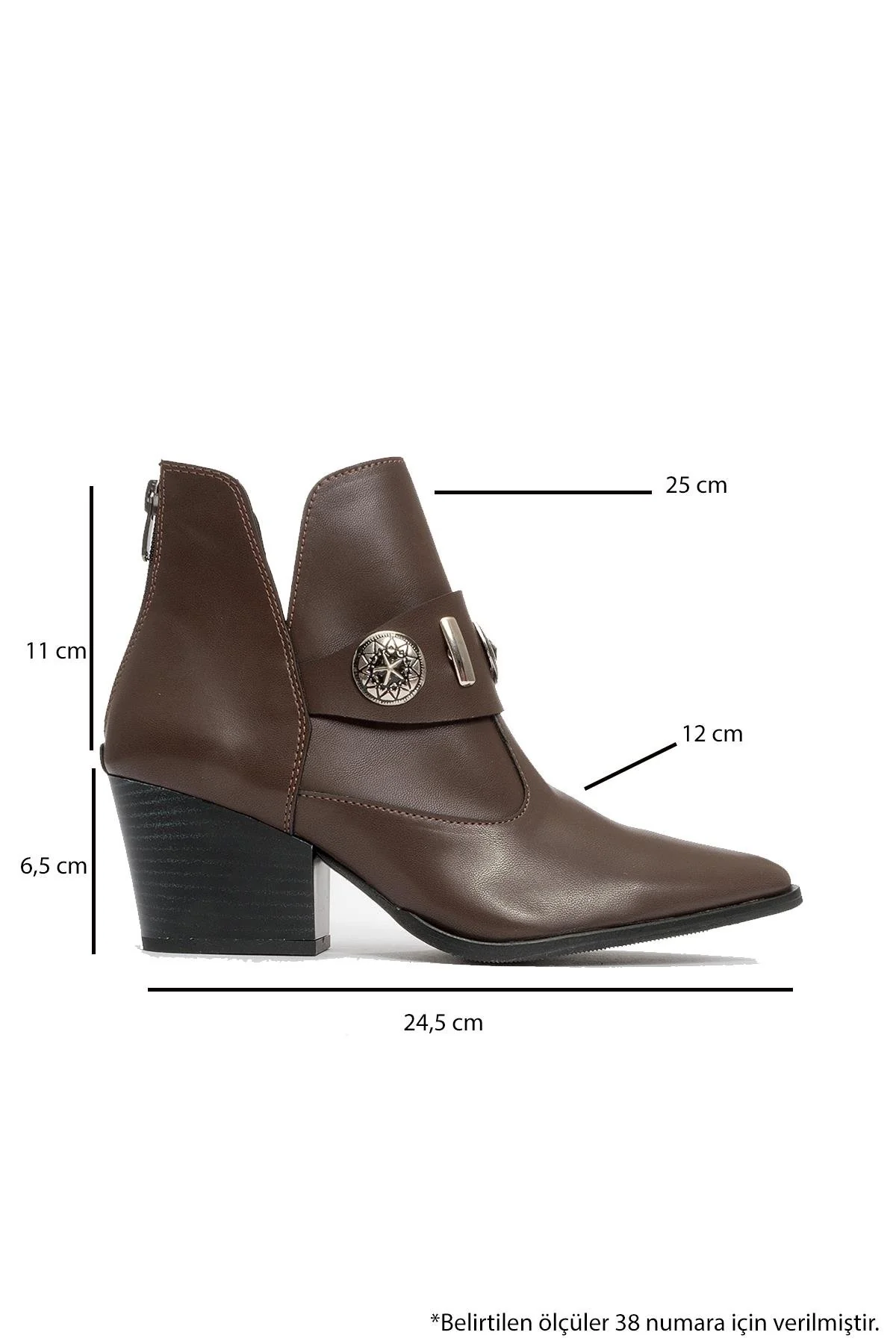 Kenda Brown Buckle Block Heel Boot (Women) - Image 4