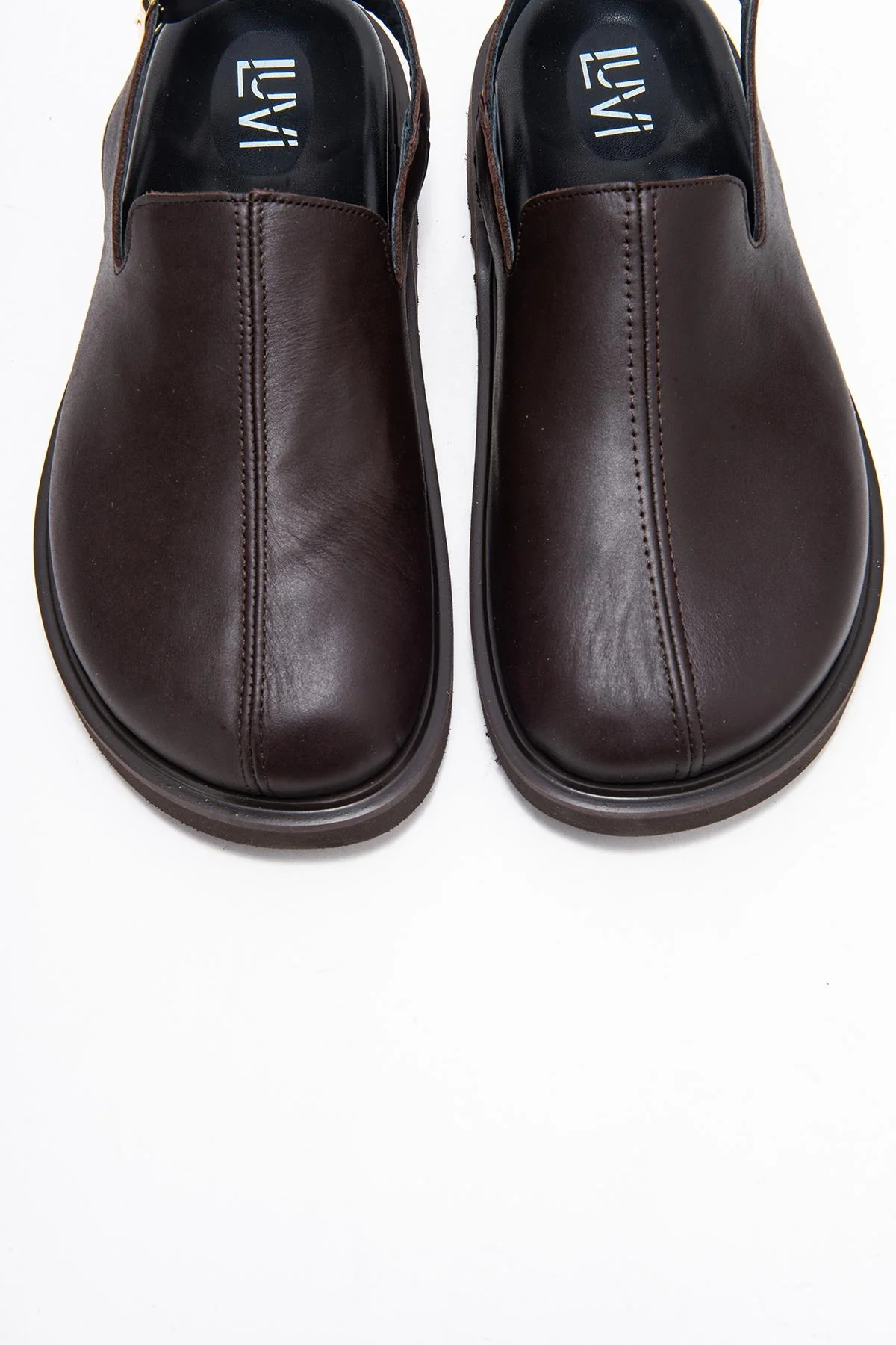 Laby - Brown Genuine Leather Sandal (Women) - Image 2