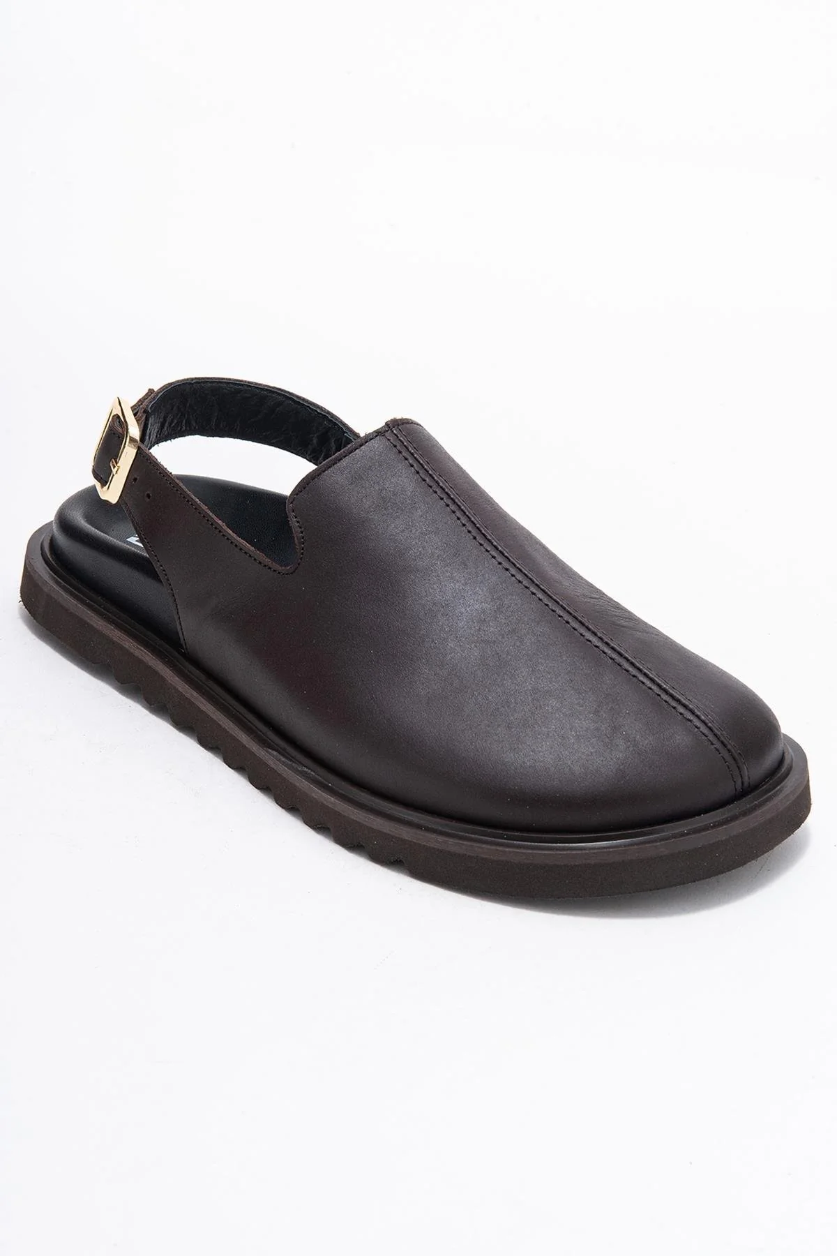 Laby - Brown Genuine Leather Sandal (Women) - Image 3