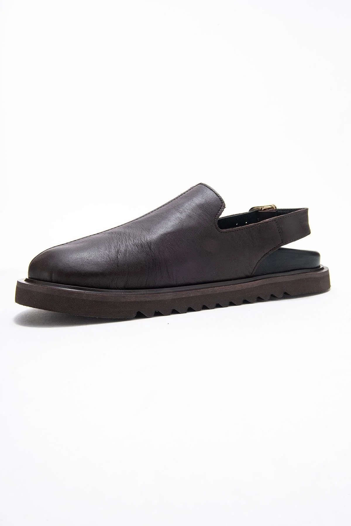 Laby - Brown Genuine Leather Sandal (Women) - Image 4