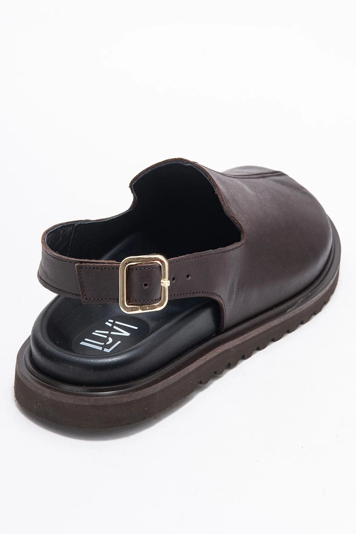 Laby - Brown Genuine Leather Sandal (Women) - Image 5