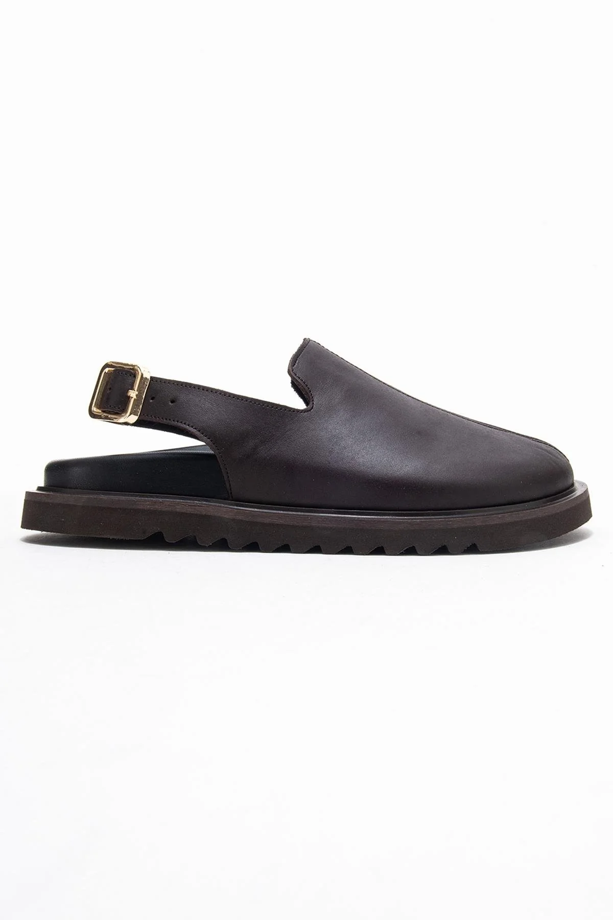 Laby - Brown Genuine Leather Sandal (Women) - Image 6